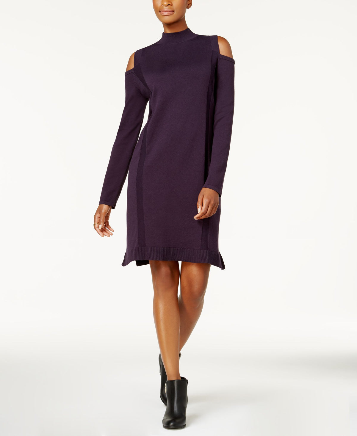 Style & Co Cold Shoulder Sweater Dress