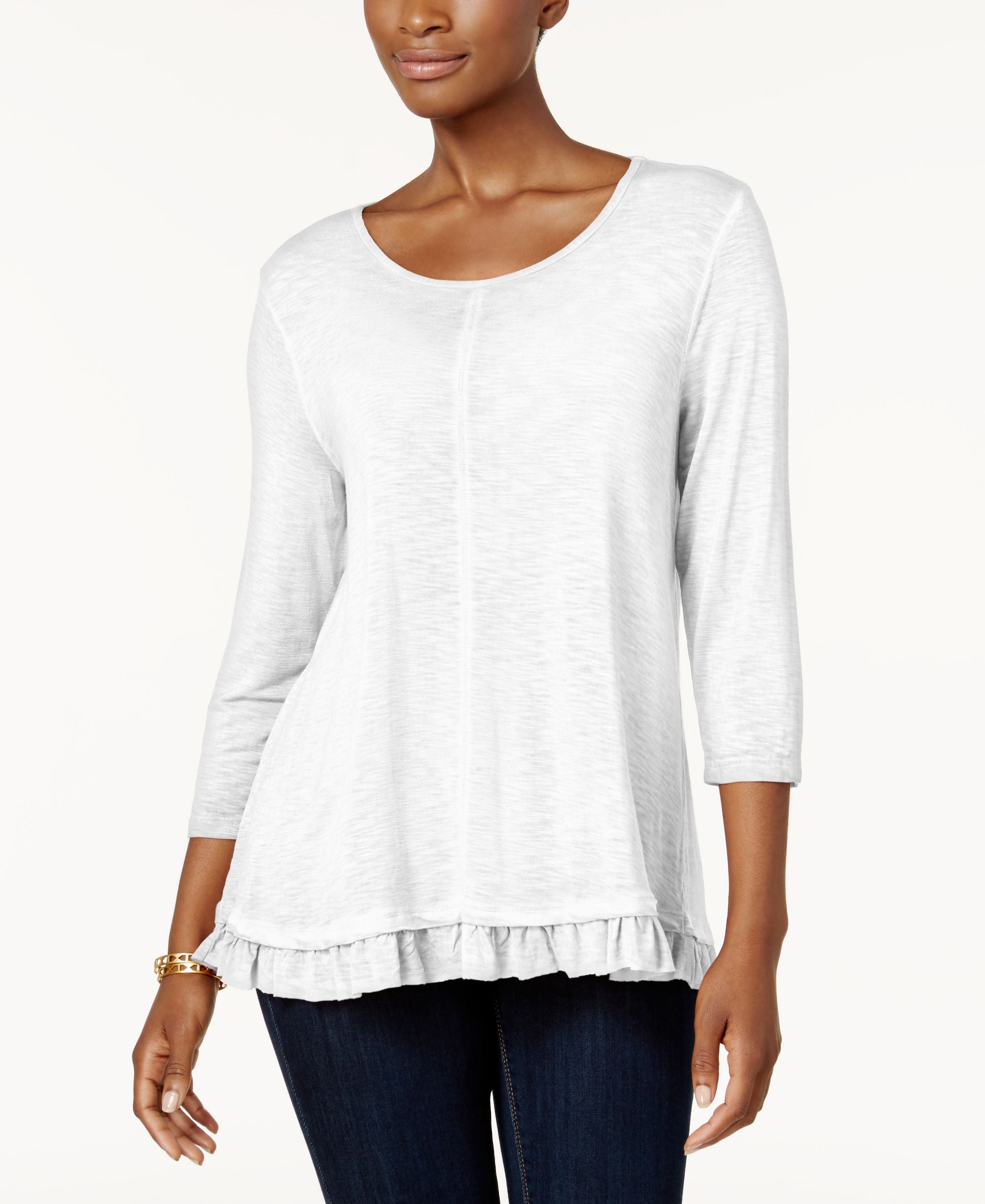 Style & Co Ruffle Hem Tunic