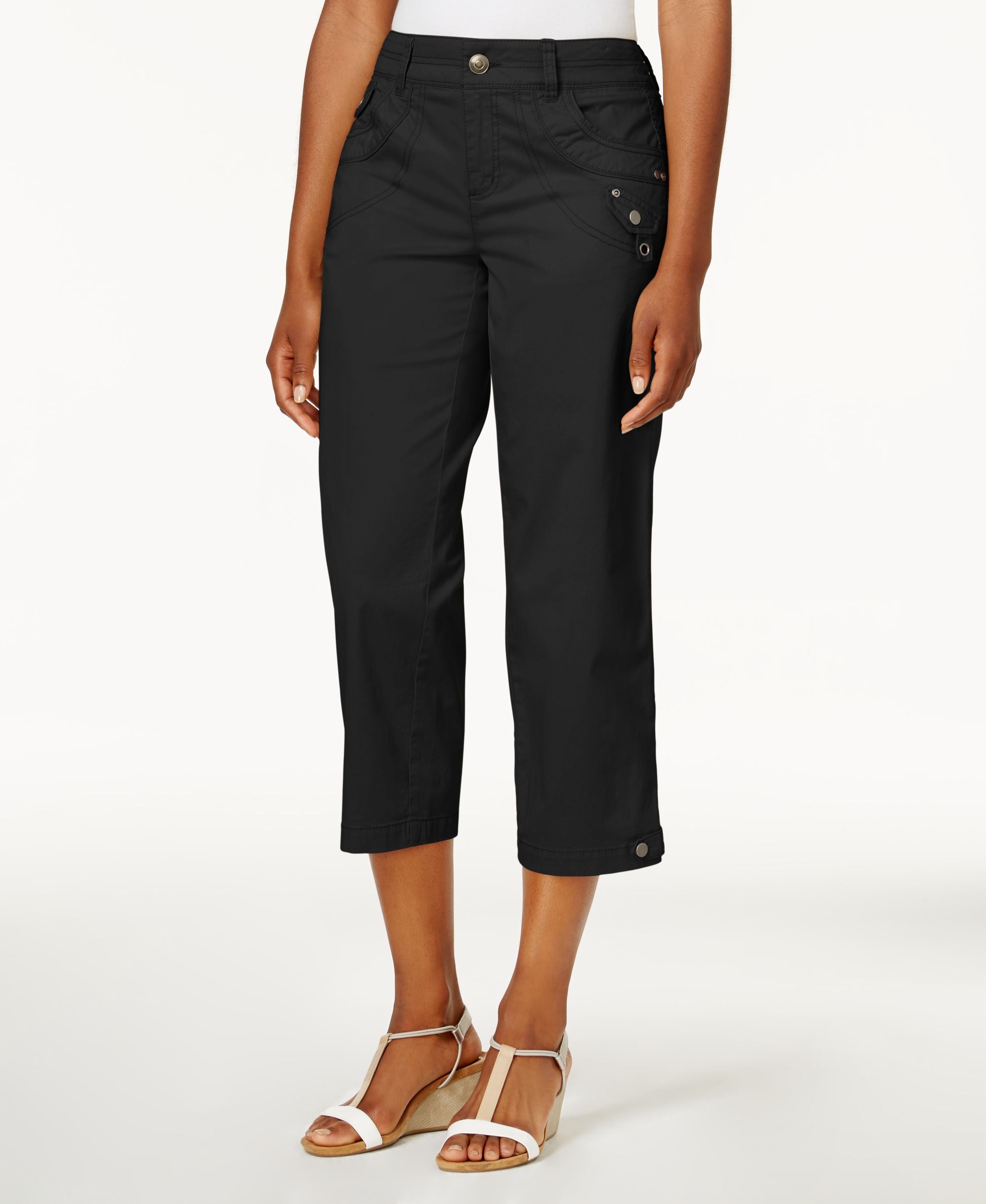 Style & Co Tab Pocket Capri Pants