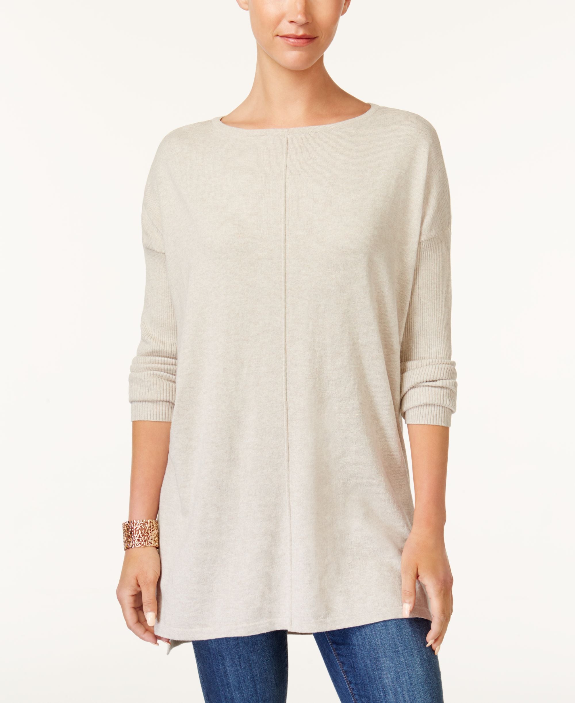 Style & Co Boat Neck Tunic Sweater