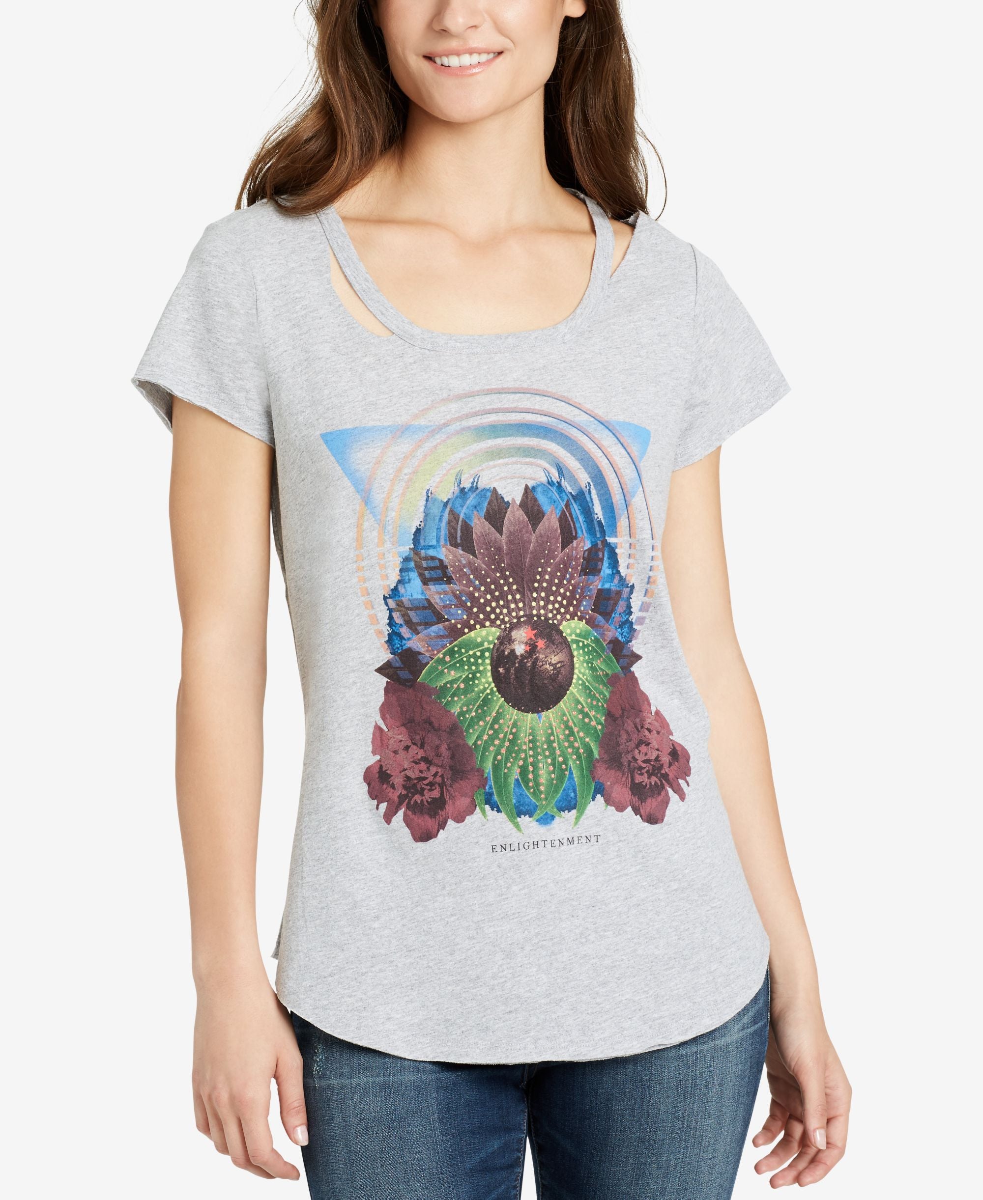 William Rast Graphic Cutout T-Shirt