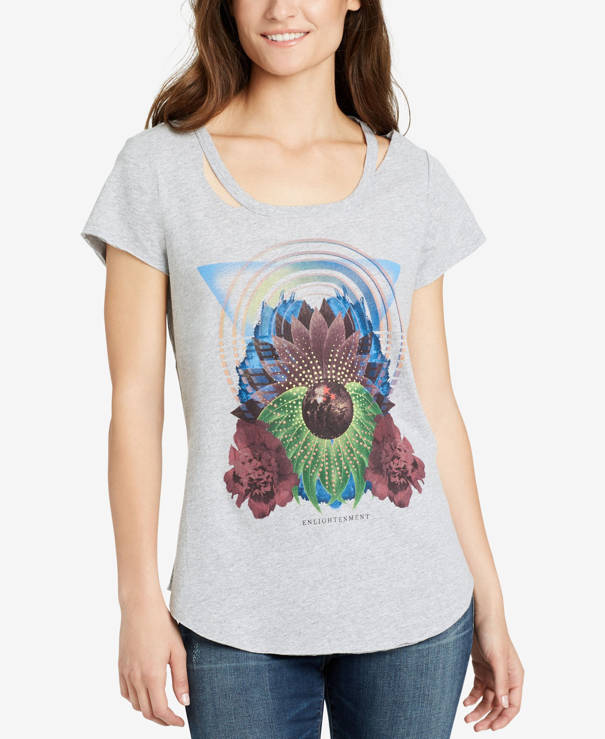 William Rast Graphic Cutout T-Shirt
