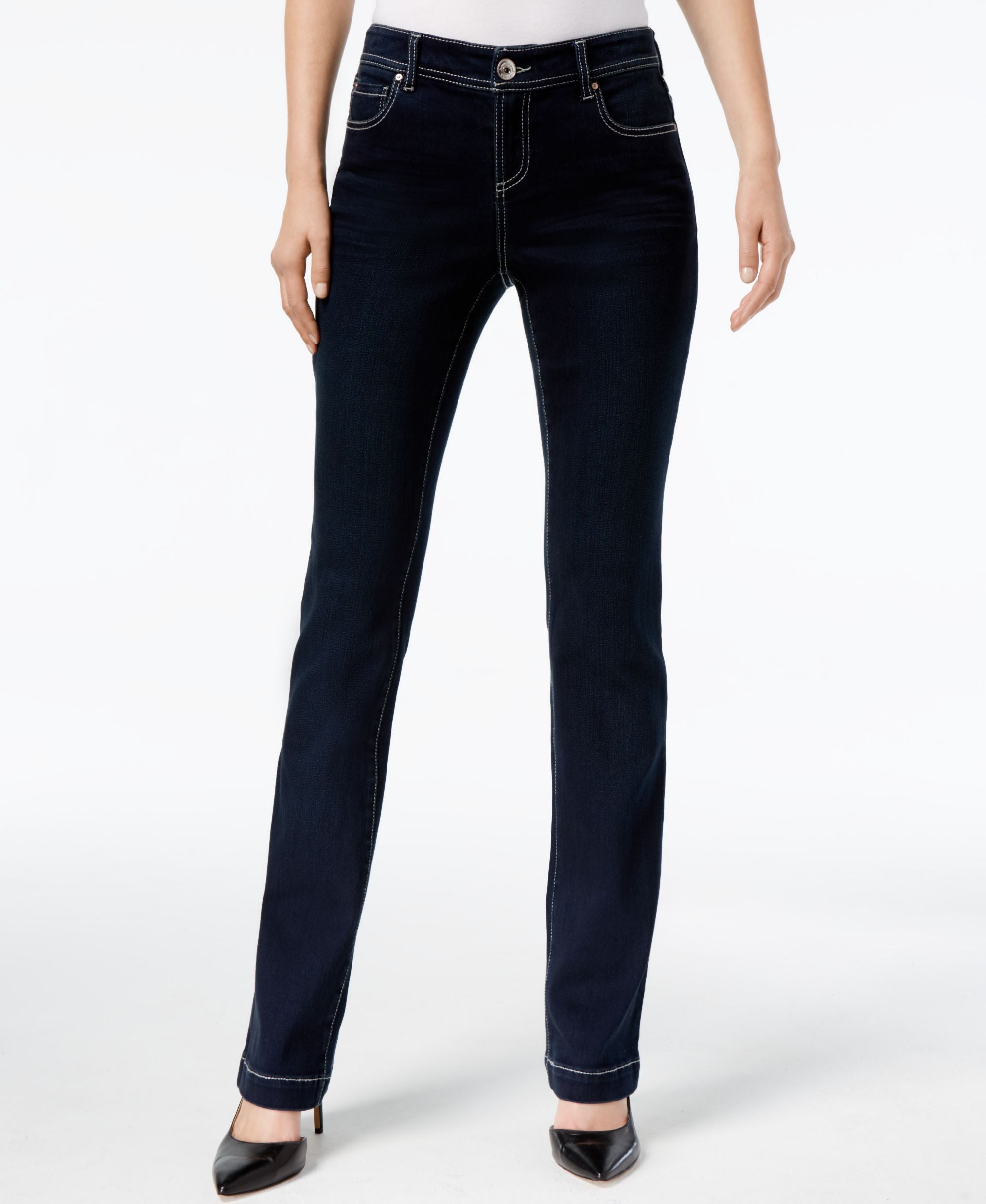 Curvy Fit 5 Pocket Bootcut Jeans