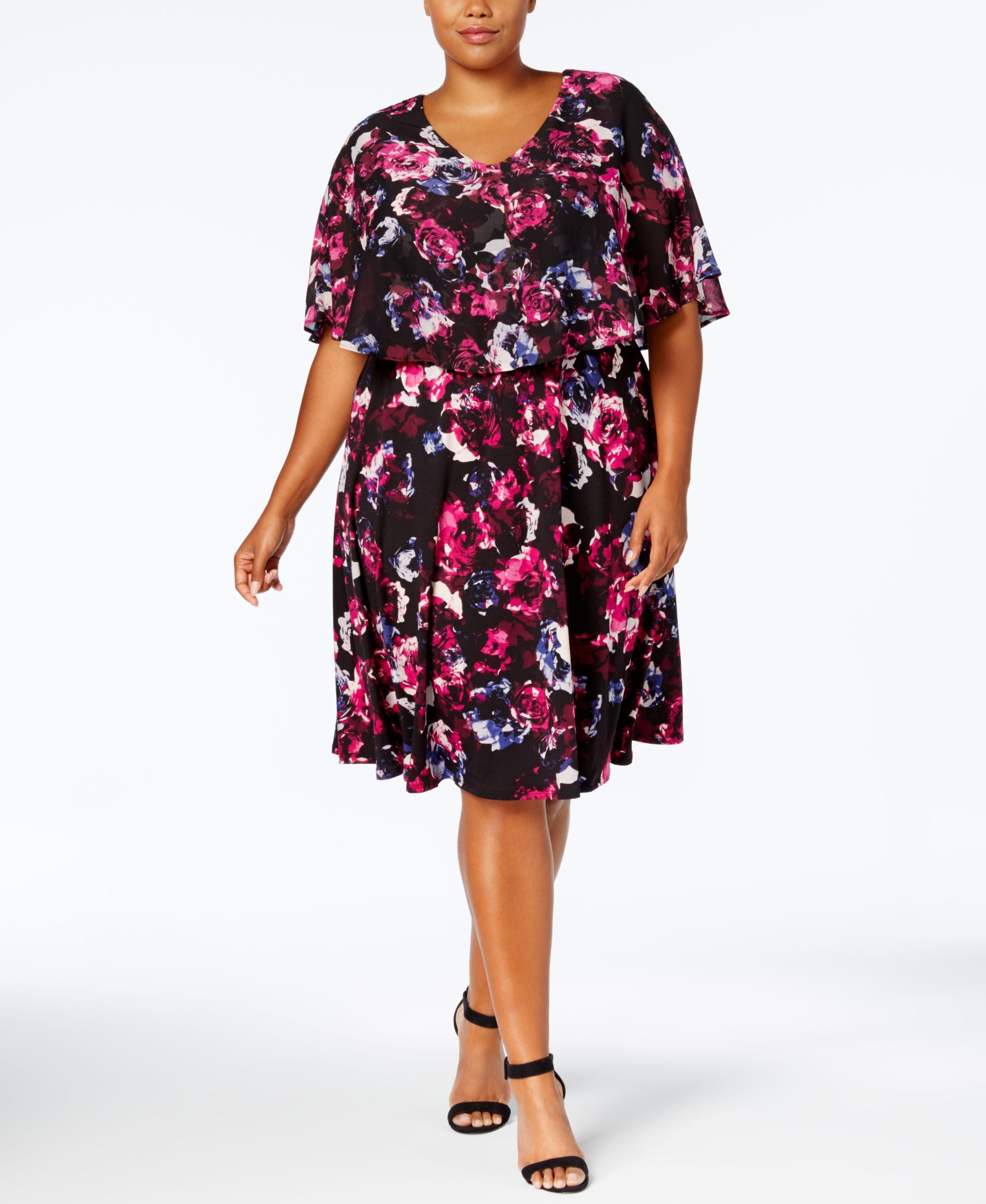 NY Collection Plus Size Popover Dress