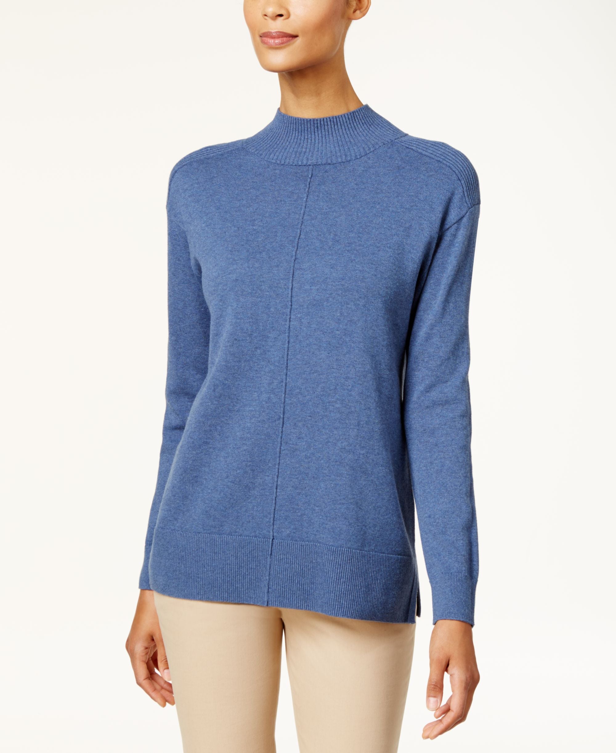 Karen Scott Mock Neck Sweater