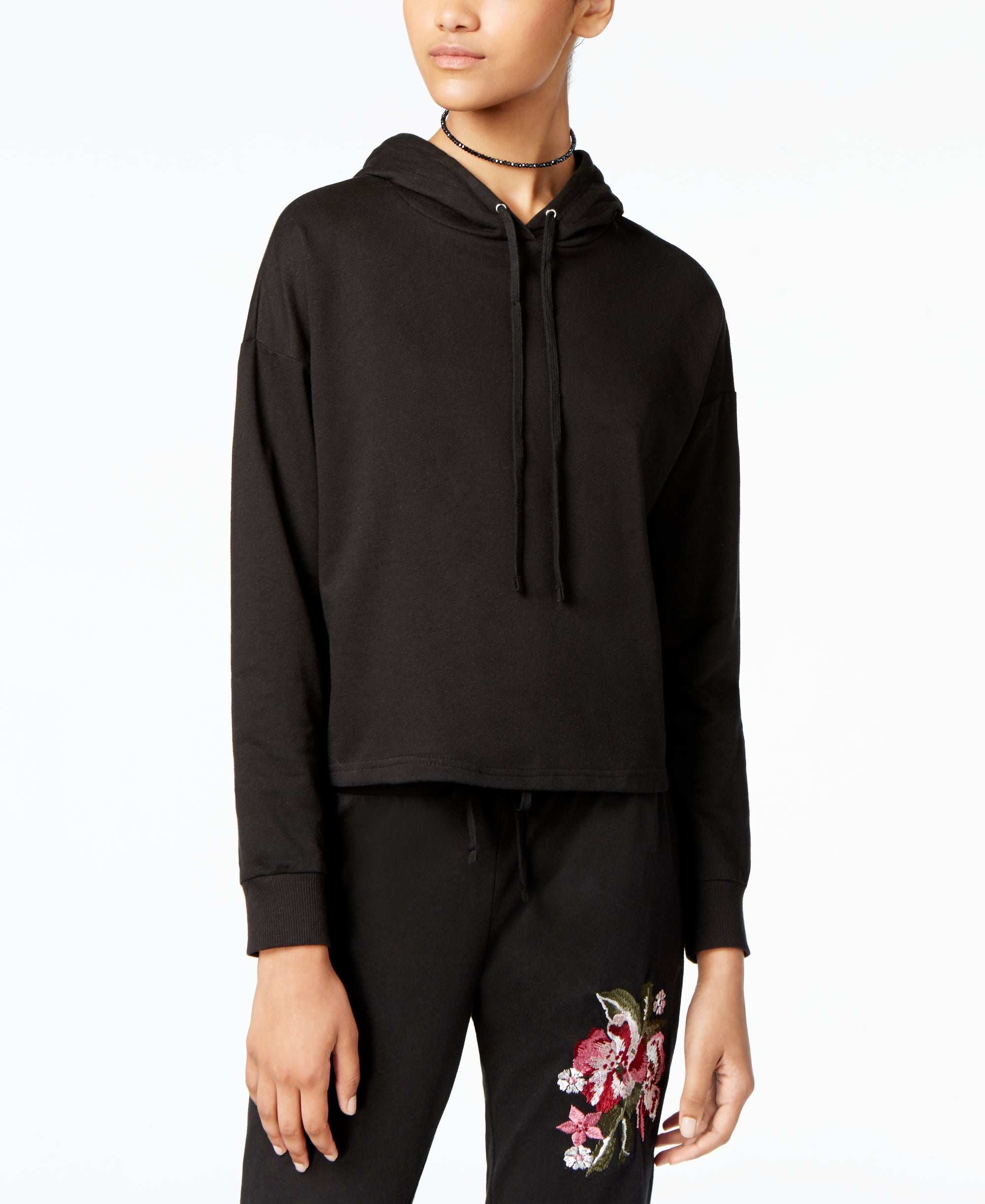 Ultra Flirt Juniors Embroidered Pullover Hoodie