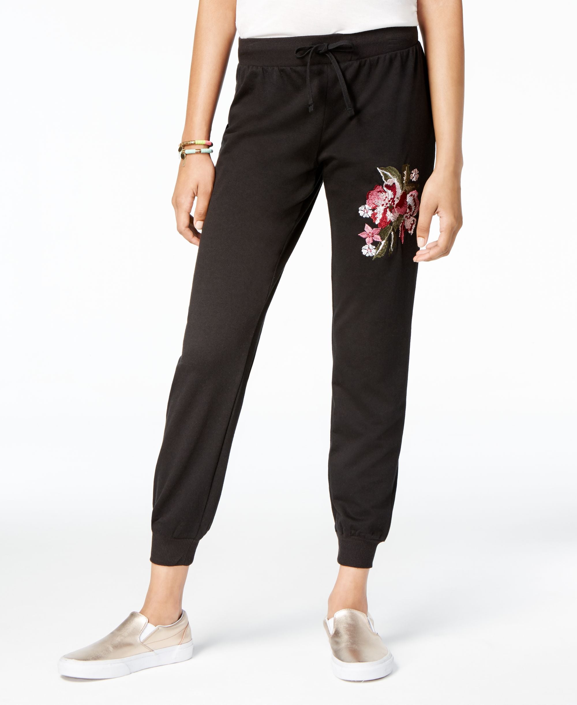 Ultra Flirt Juniors Embroidered Jogger Pants