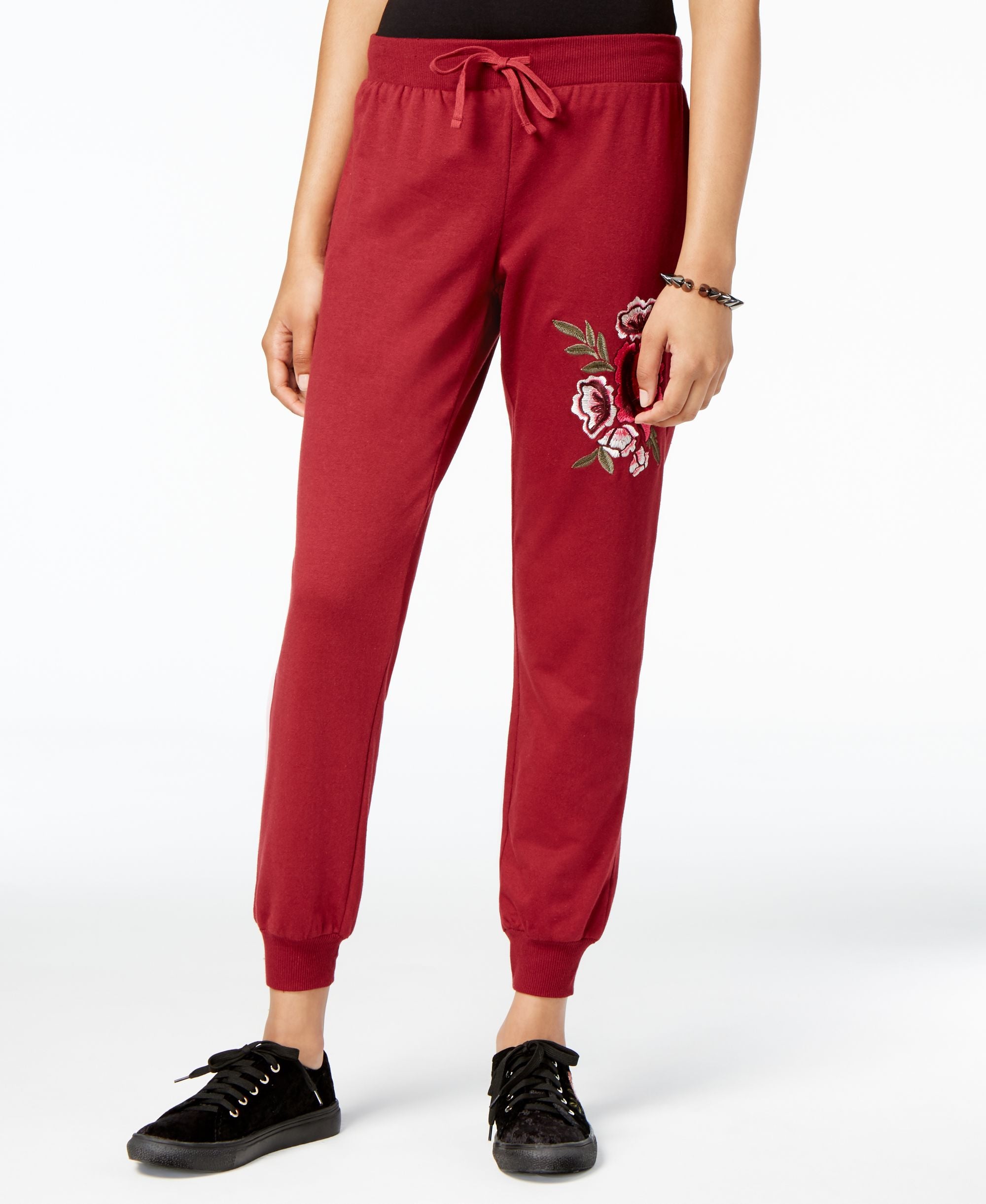 Ultra Flirt Juniors Embroidered Jogger Pants