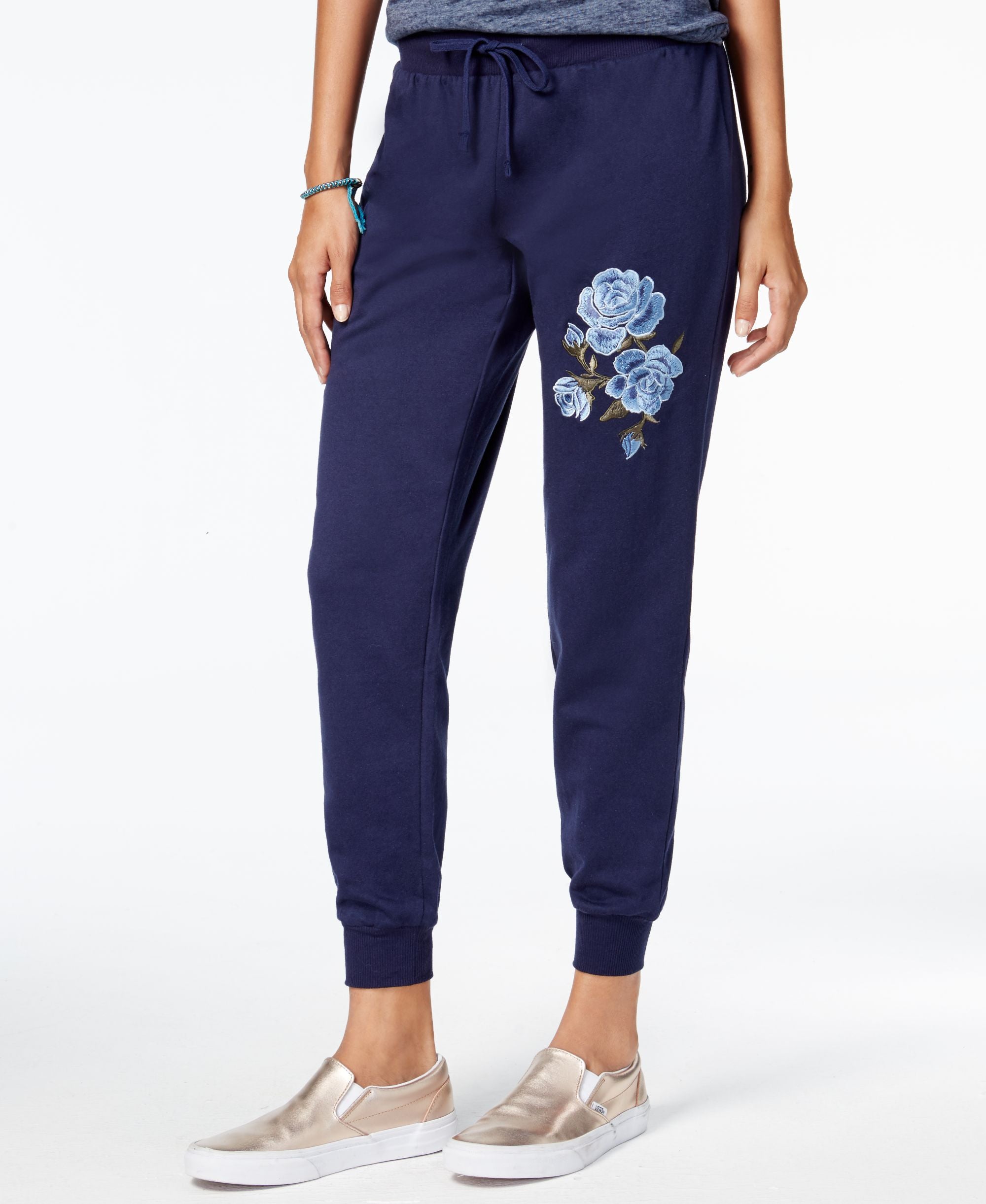Ultra Flirt Juniors Embroidered Jogger Pants