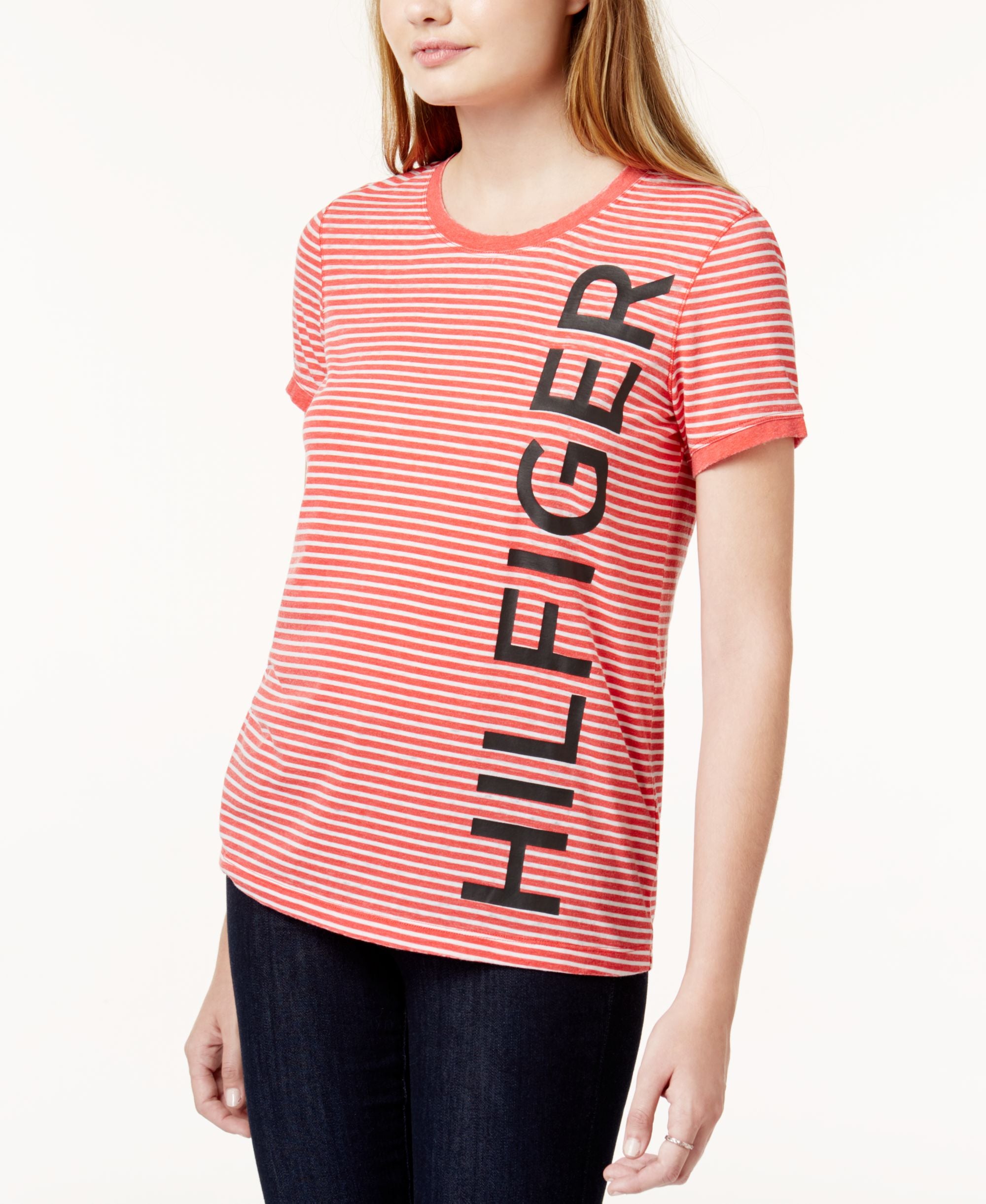 Tommy Hilfiger Sport Striped Logo T-Shirt