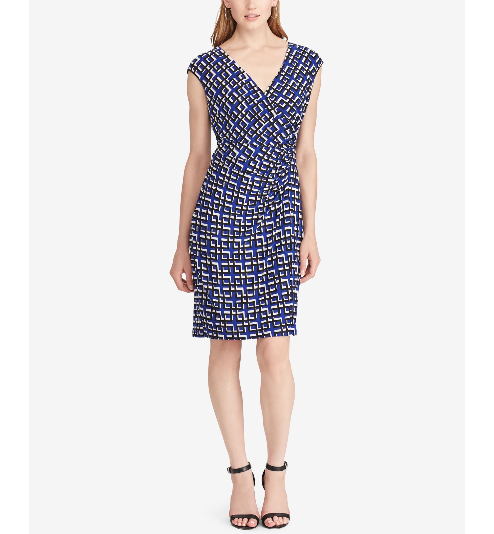 American Living Geo Print Jersey Dress