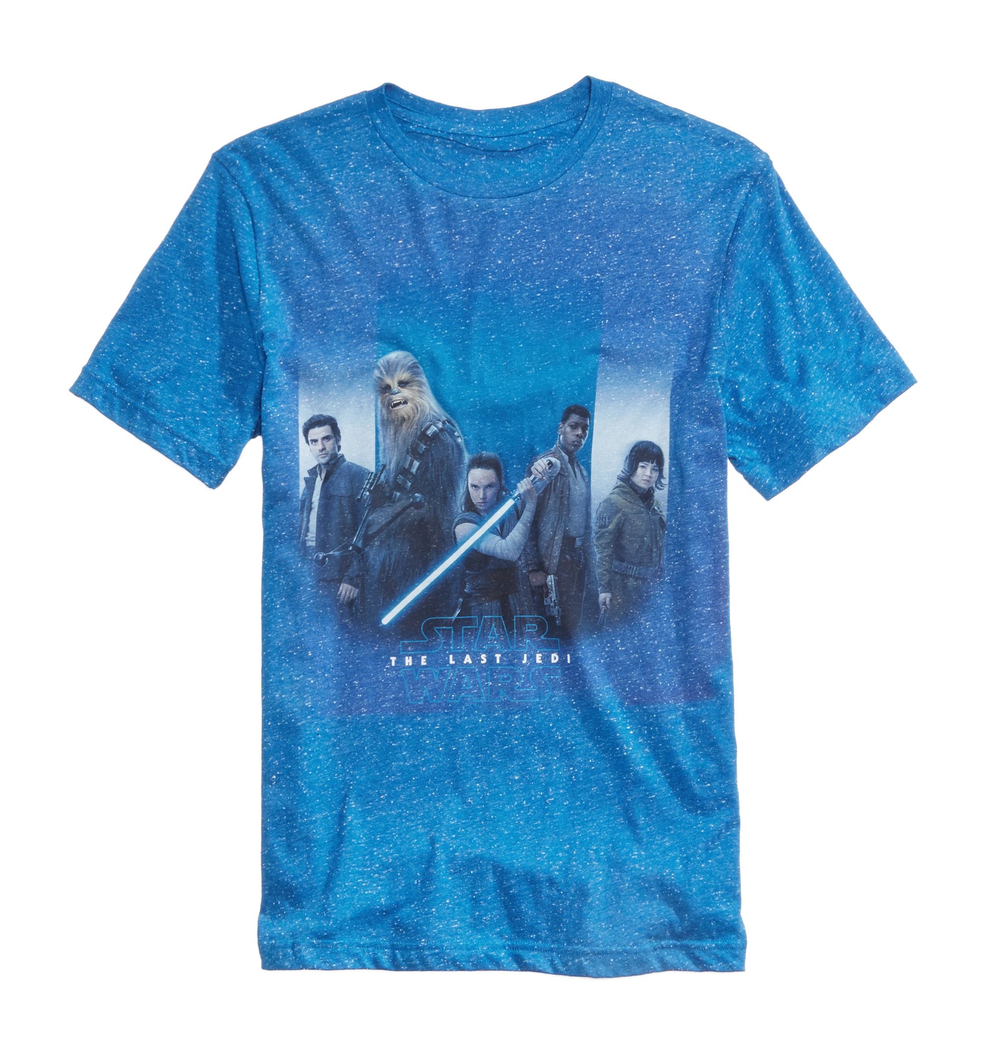 Hybrid Mens Group Fade Blue Graphic Print T-Shirt