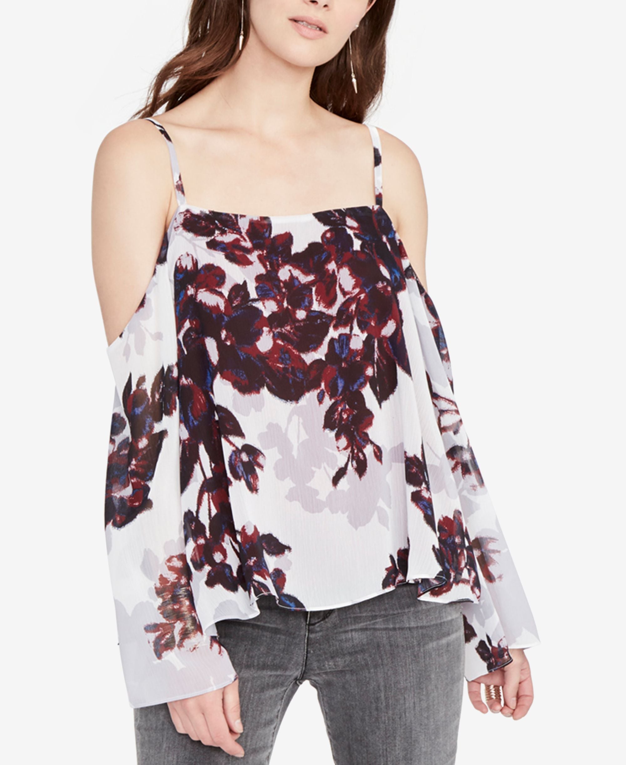 Rachel Rachel Roy Printed Cold Shoulder Top