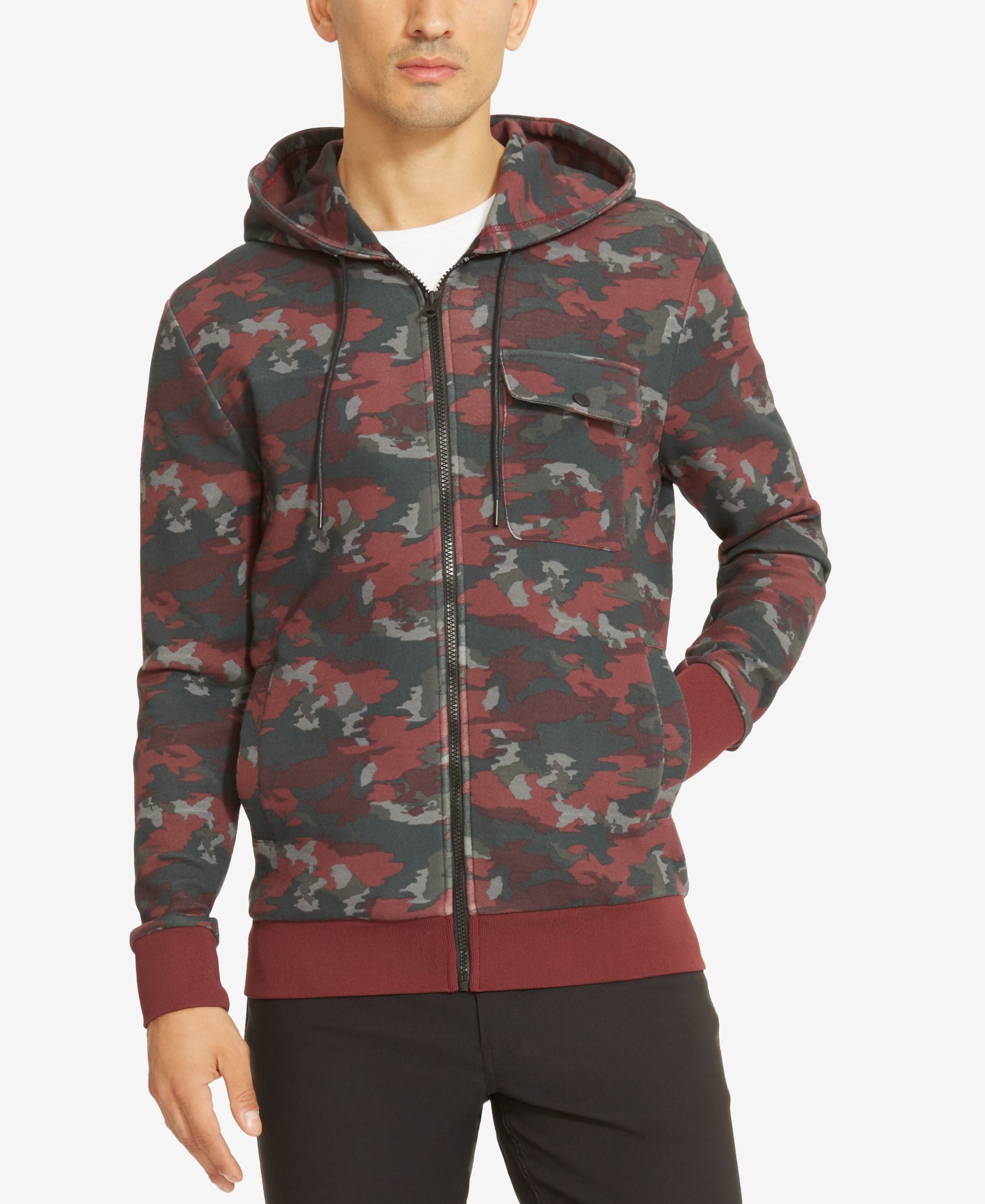 Kenneth Cole Reaction Mens Camo Hoodie