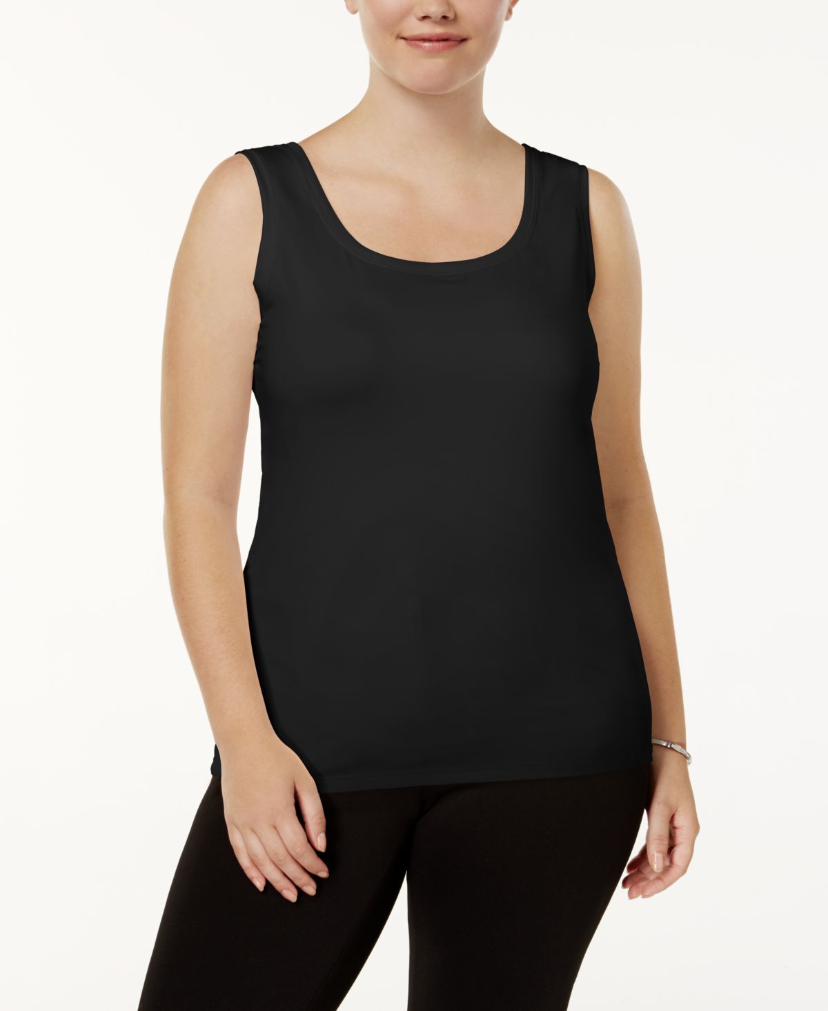 Alfani Plus Size Scoop Neck Basic Tank