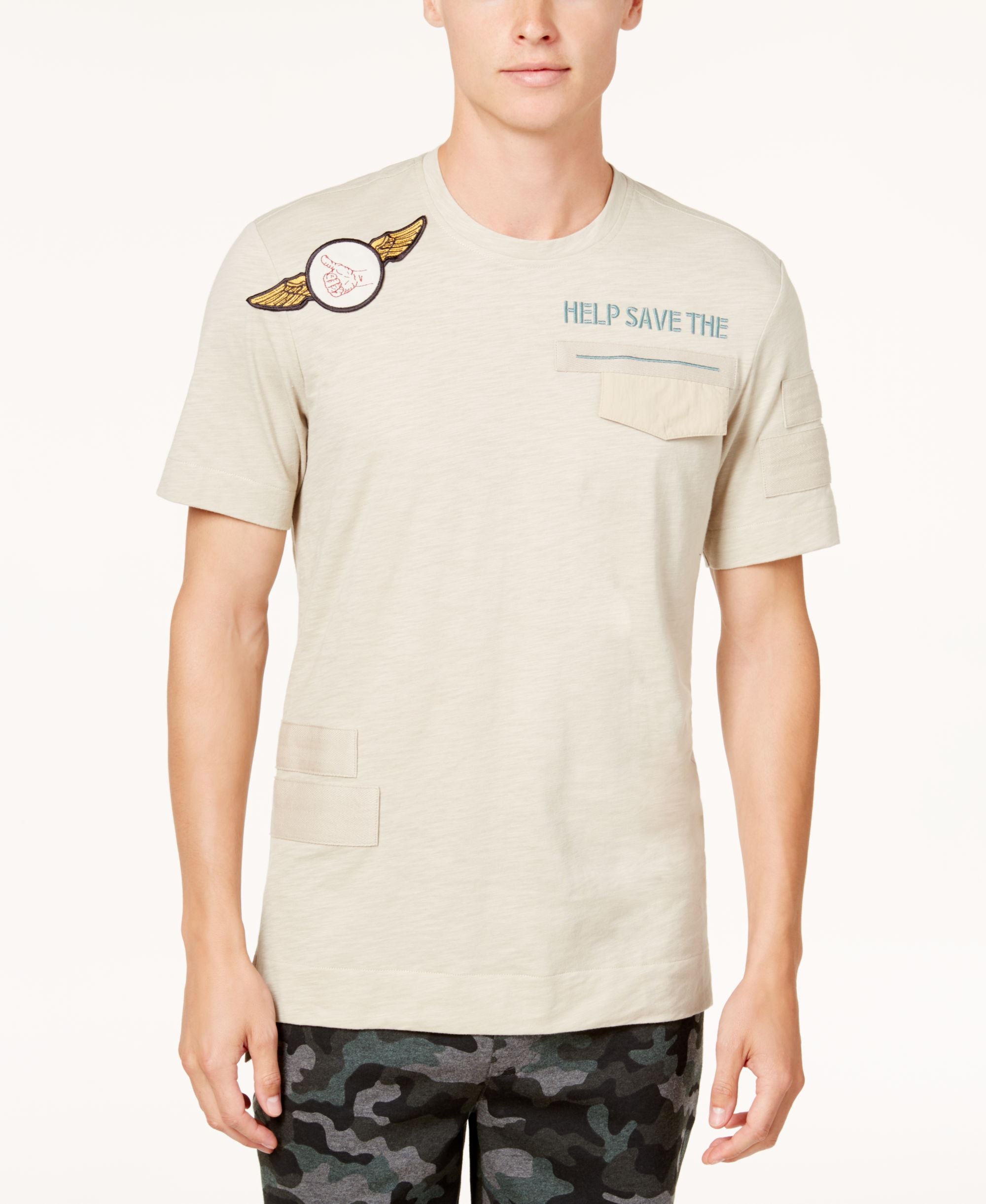 American Rag Mens Patch Pocket T-Shirt