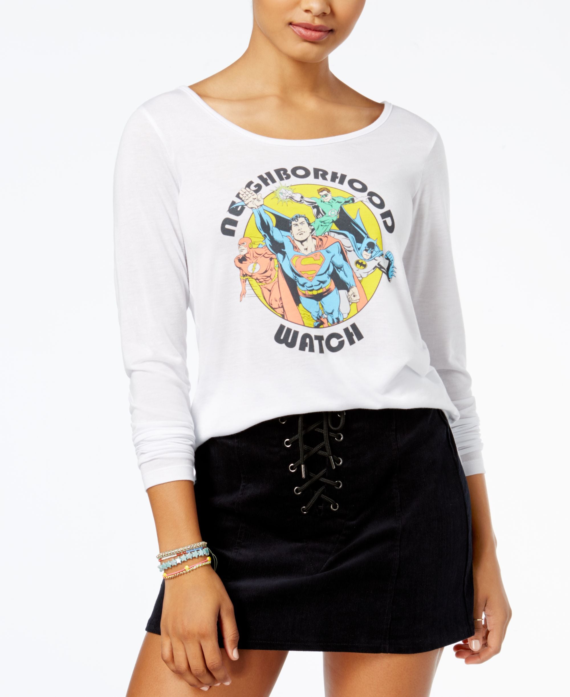 Warner Brothers Juniors Justice League Watch Graphic Top