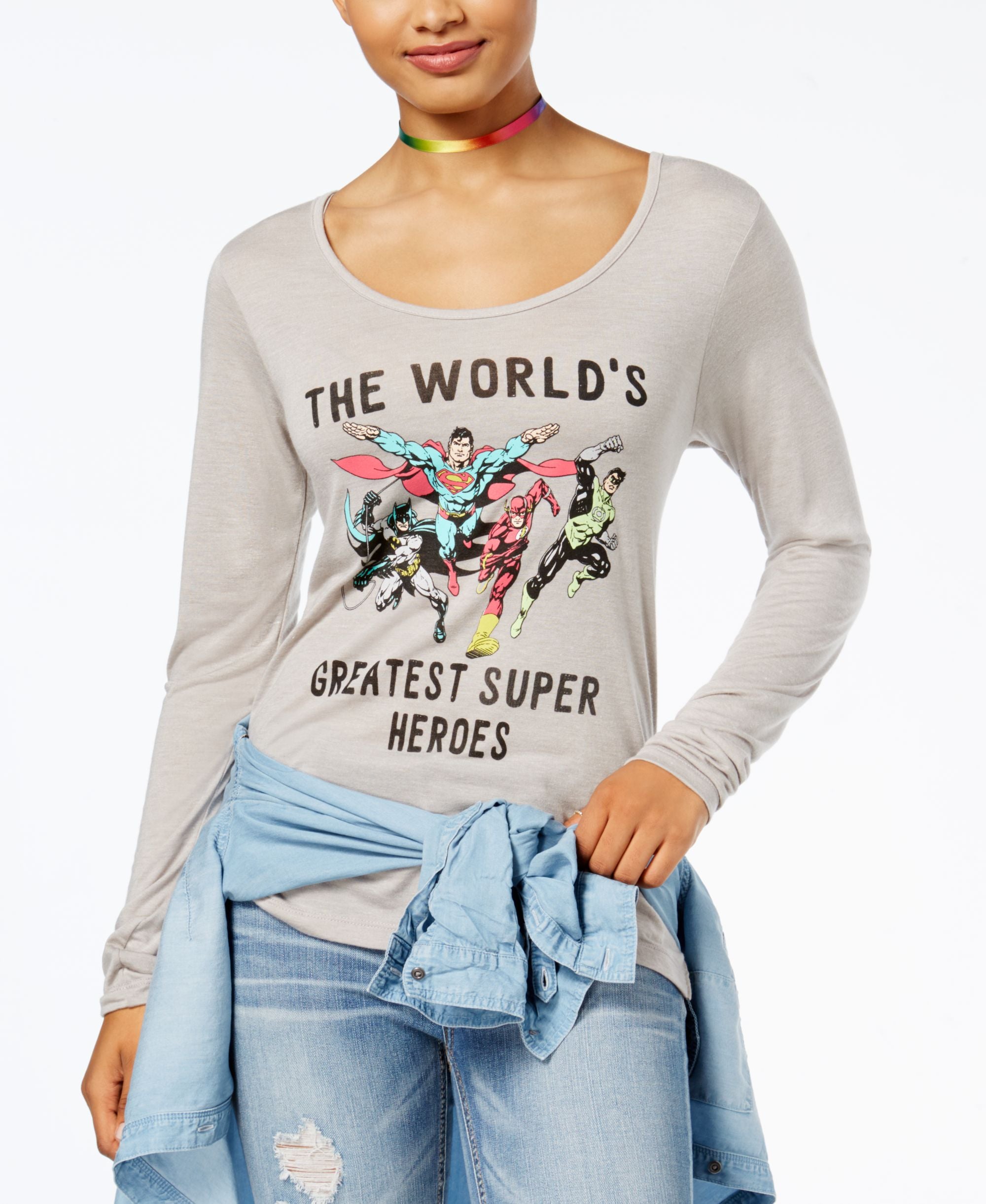 Warner Brothers Juniors Justice League Heros Graphic Top