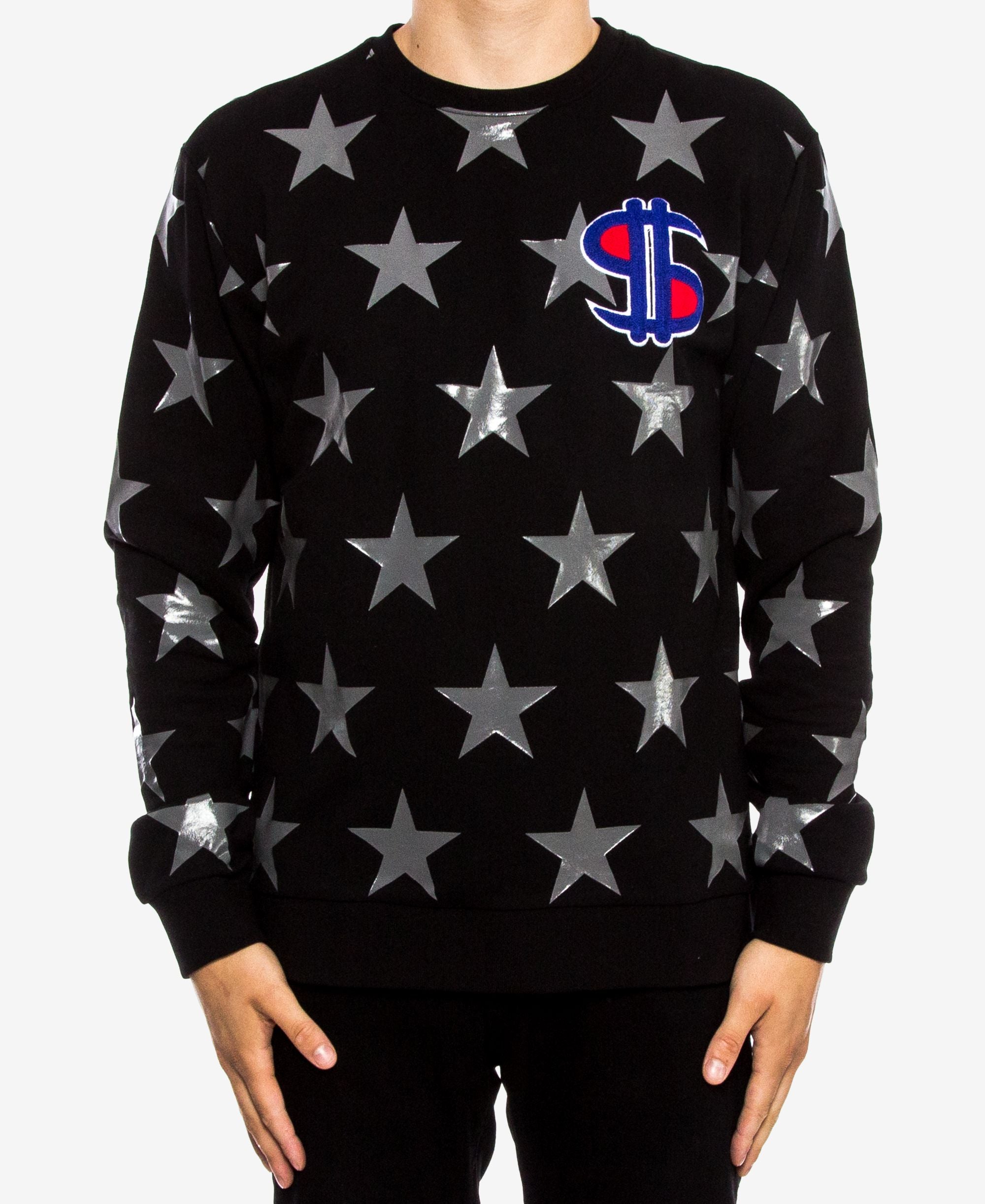 Hudson Nyc Mens Graphic Print Sweatshirt