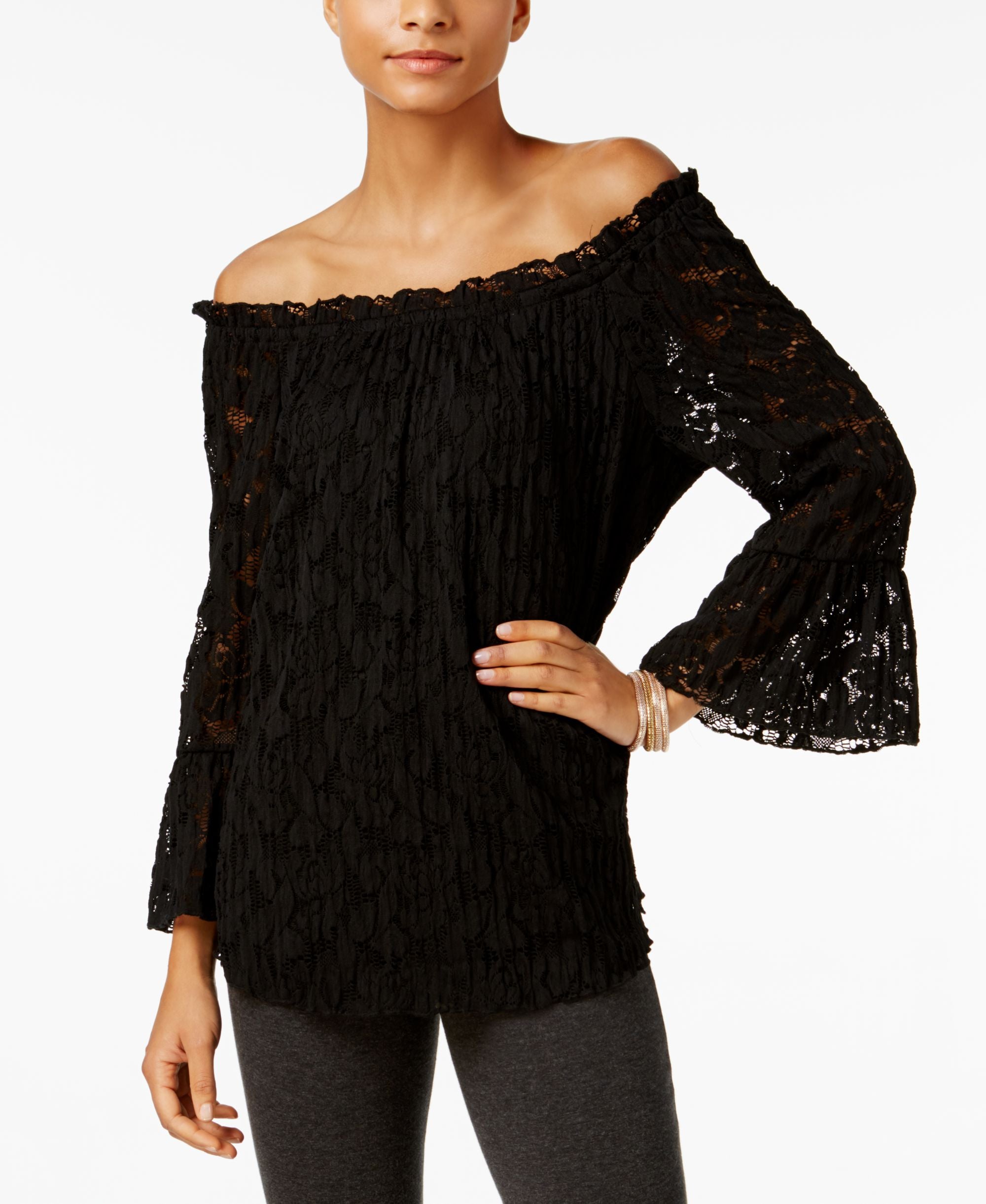 Jpr Lace Off The Shoulder Top
