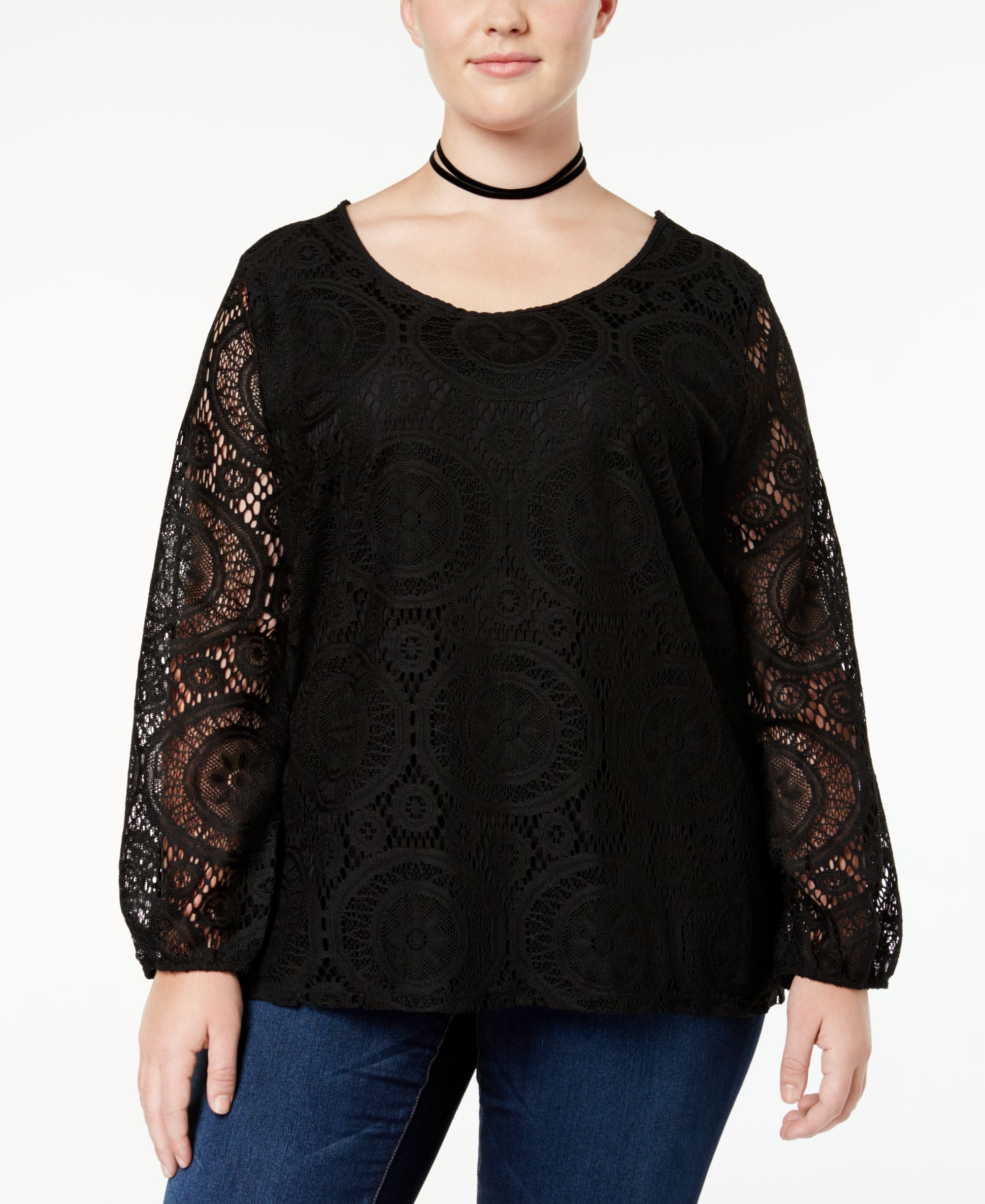 Ing Trendy Plus Size Lace Top