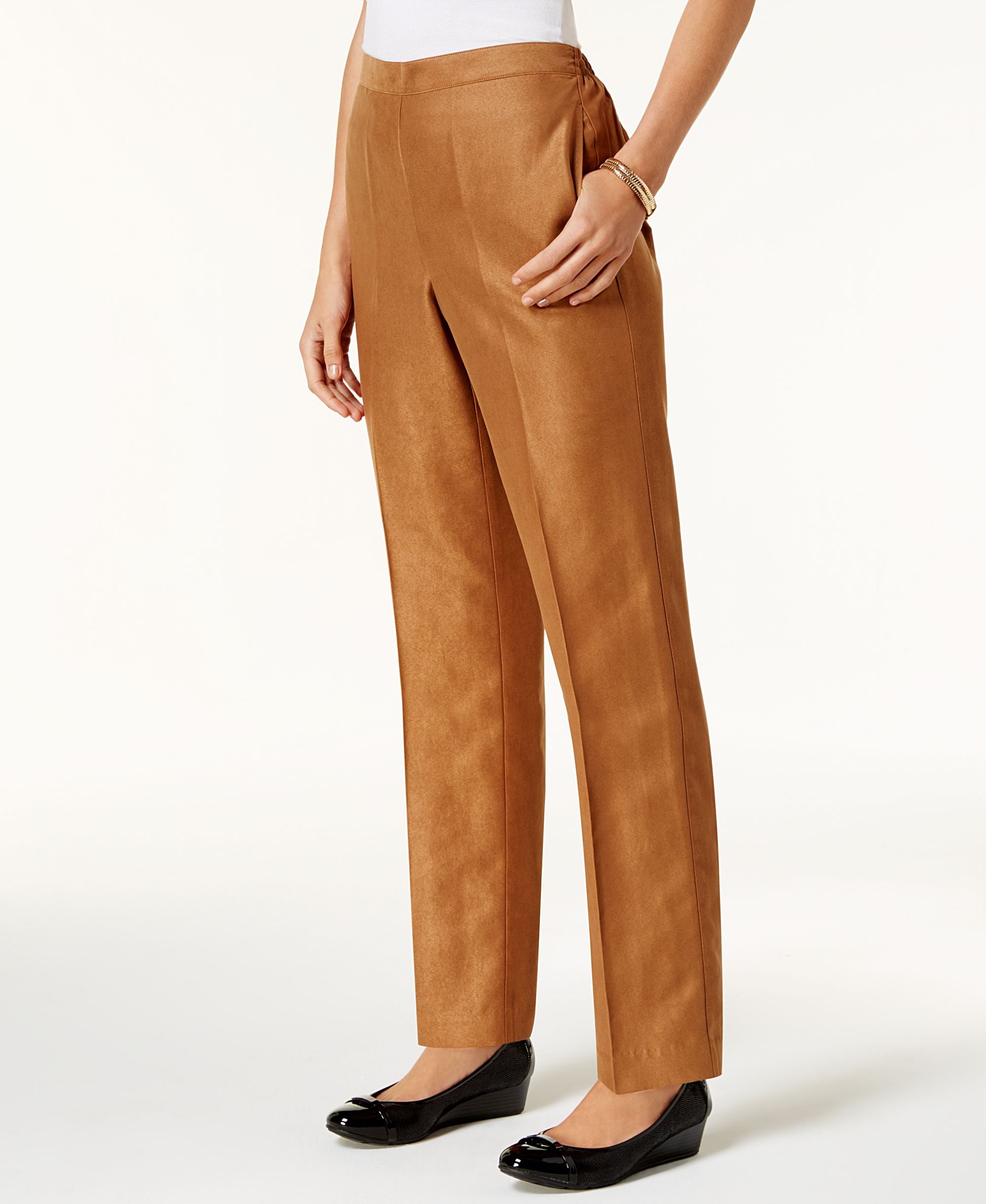 Alfred Dunner Jungle Love Pull On Straight Leg Pants