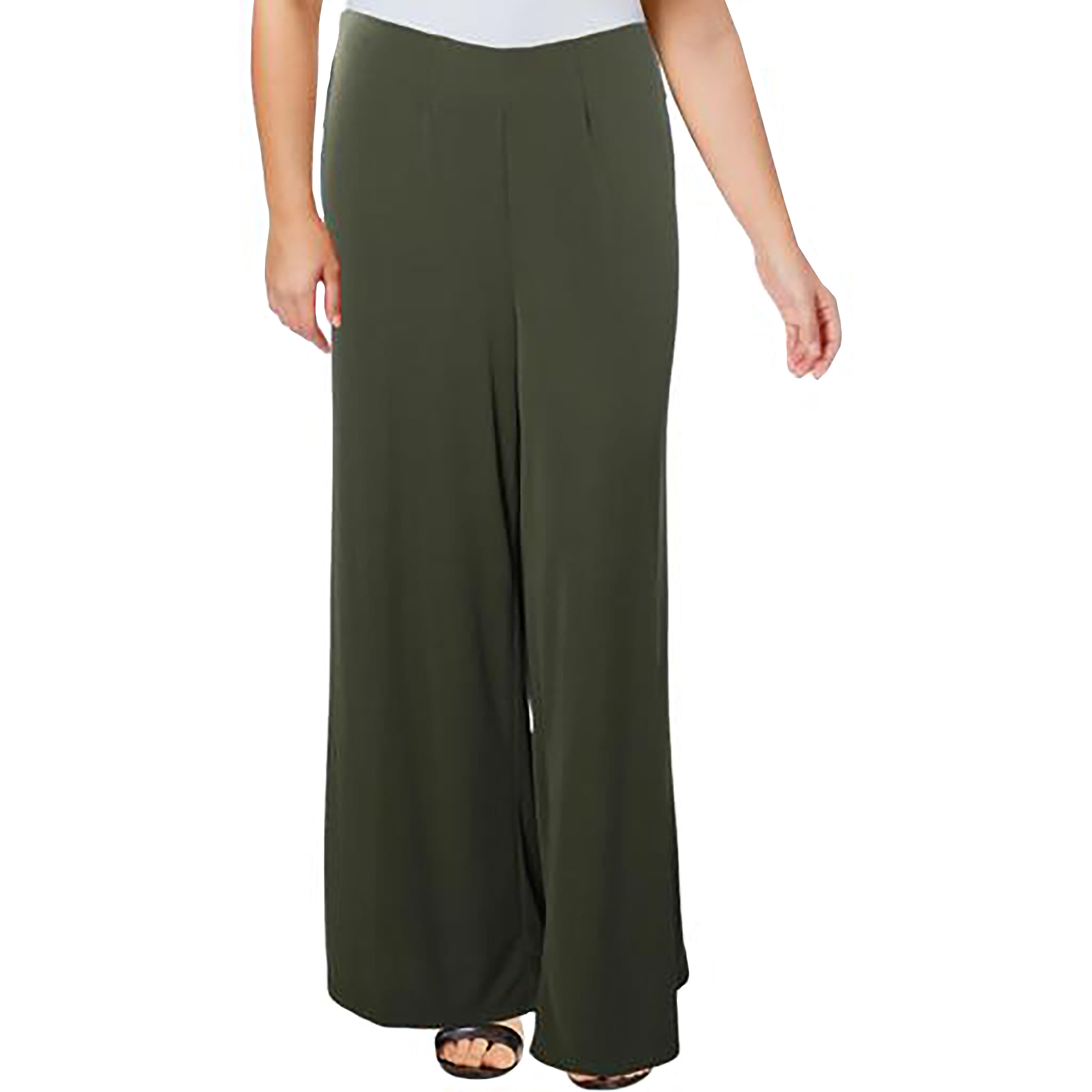 LAUREN RALPH LAUREN Womens Plus Vattani Wide-Leg Palazzo Pants