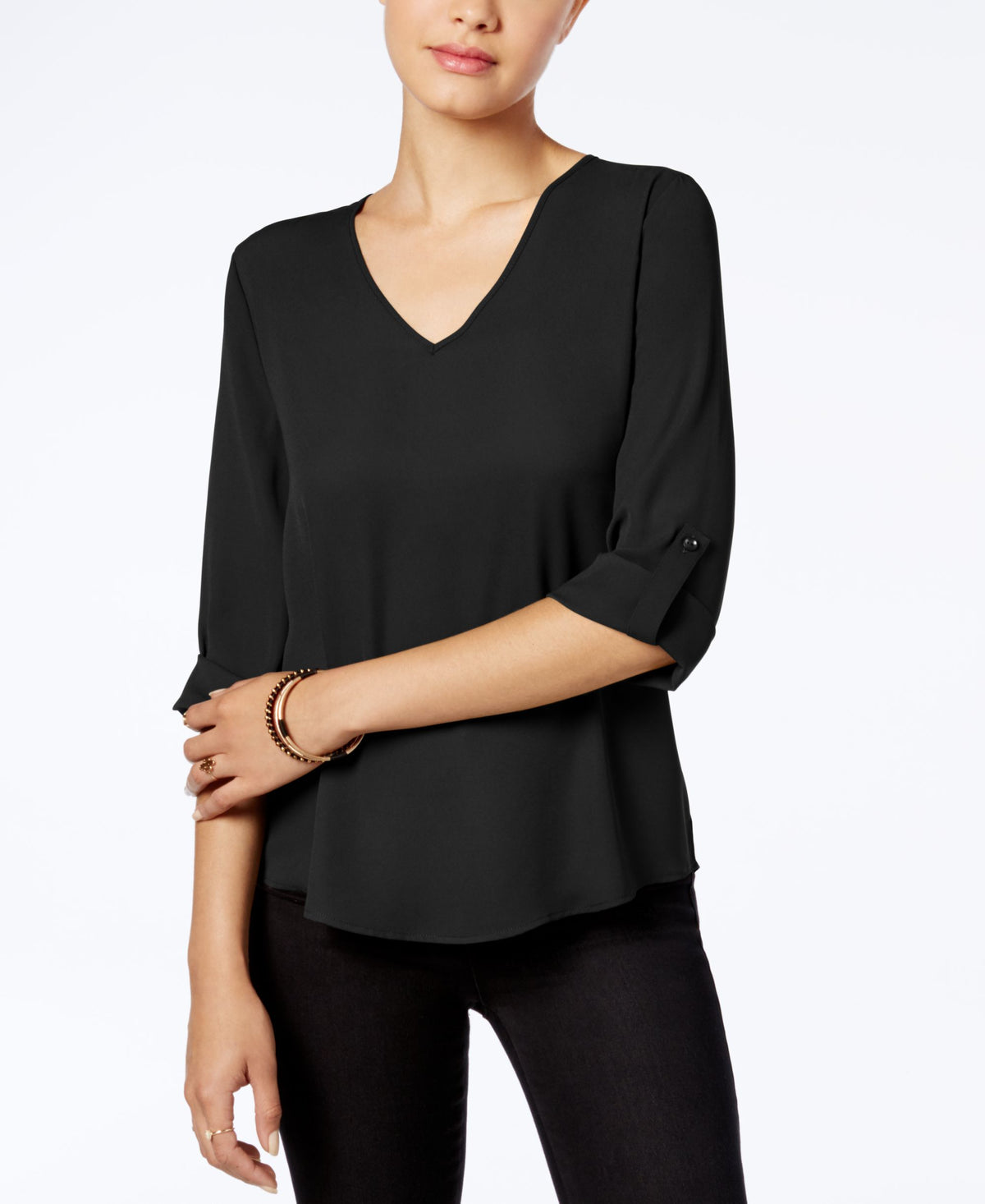 Hippie Rose Juniors Zip Back Utility Top