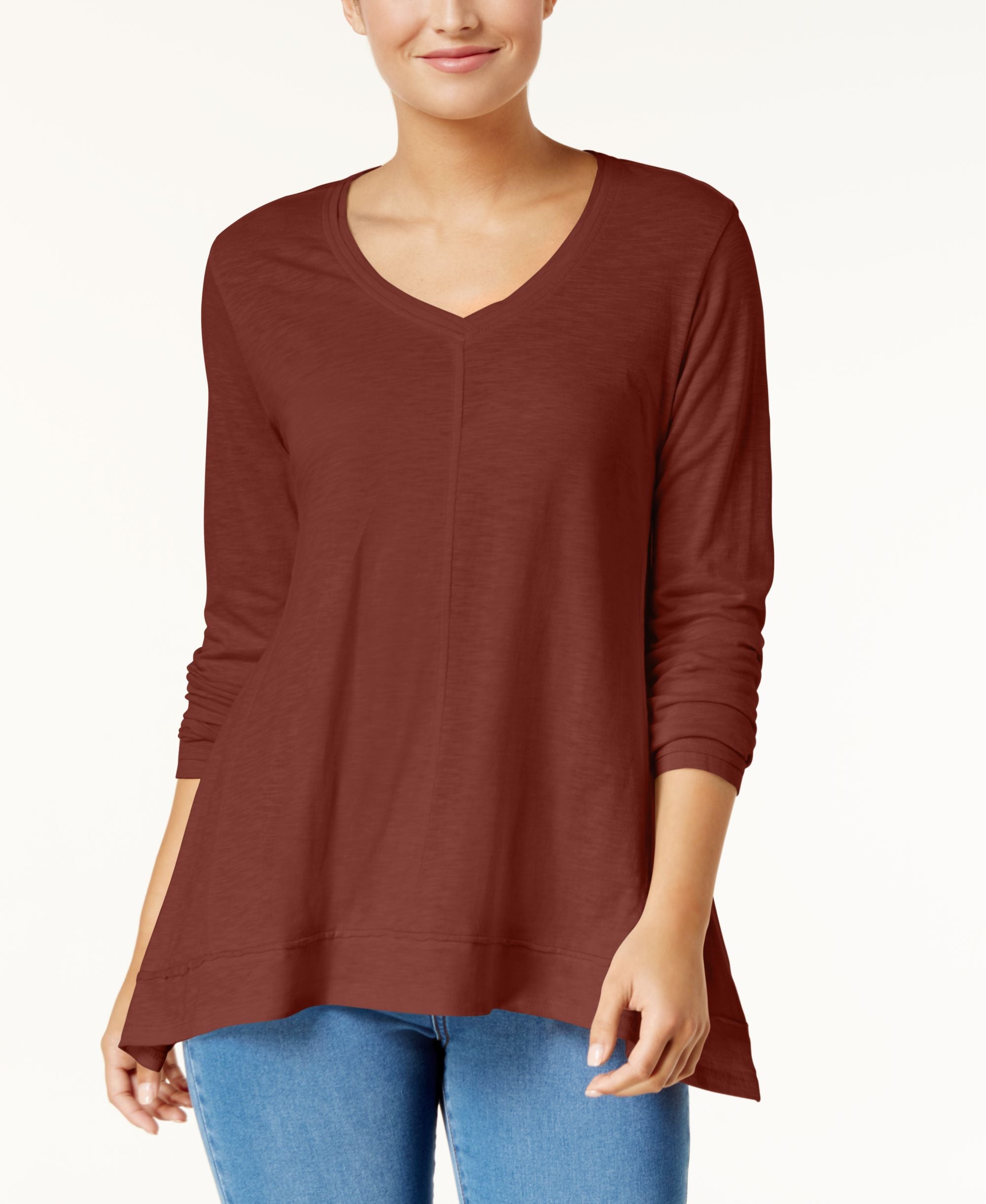 Style & Co V Neck Swing Top