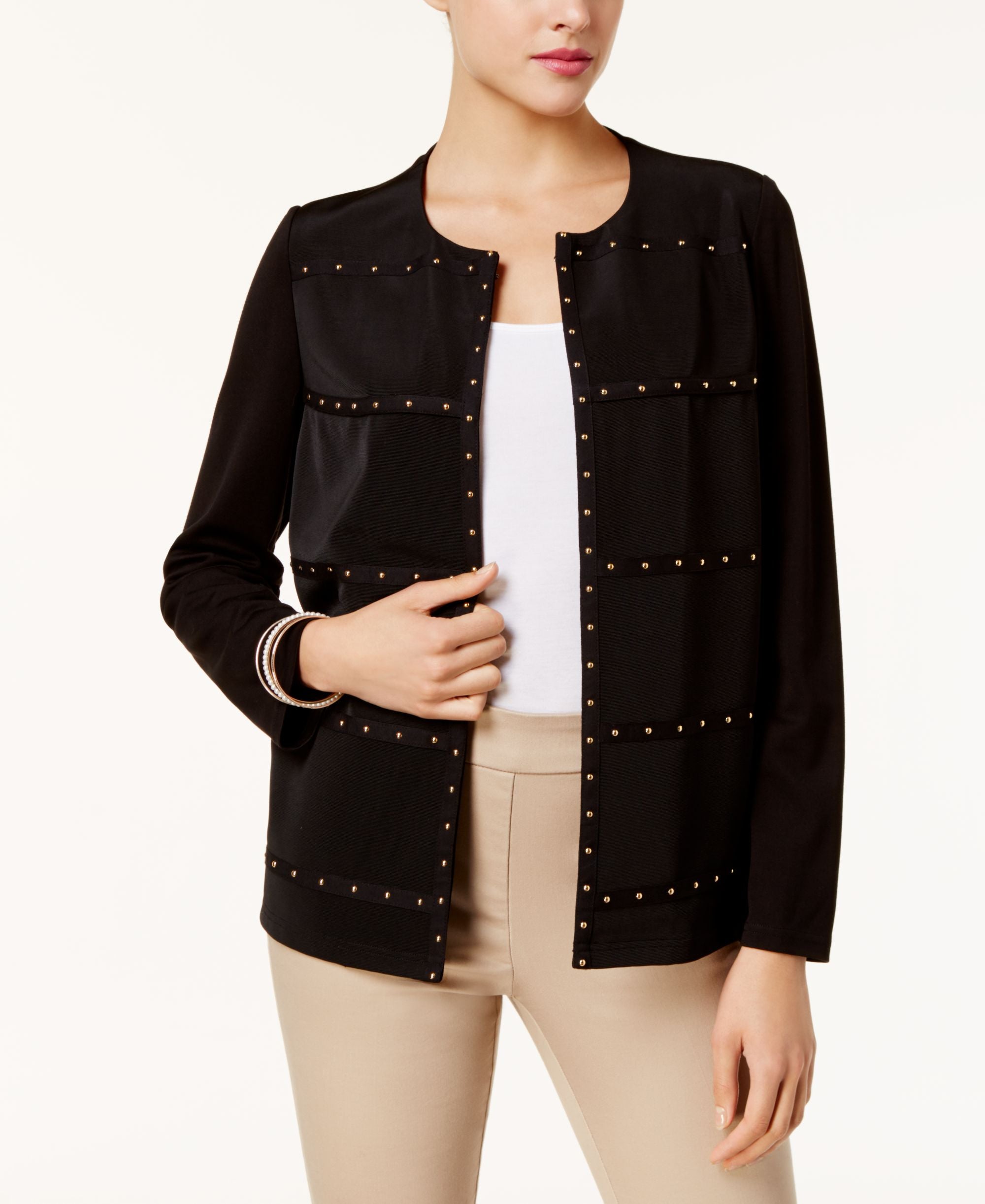 JM Collection Studded Jacket