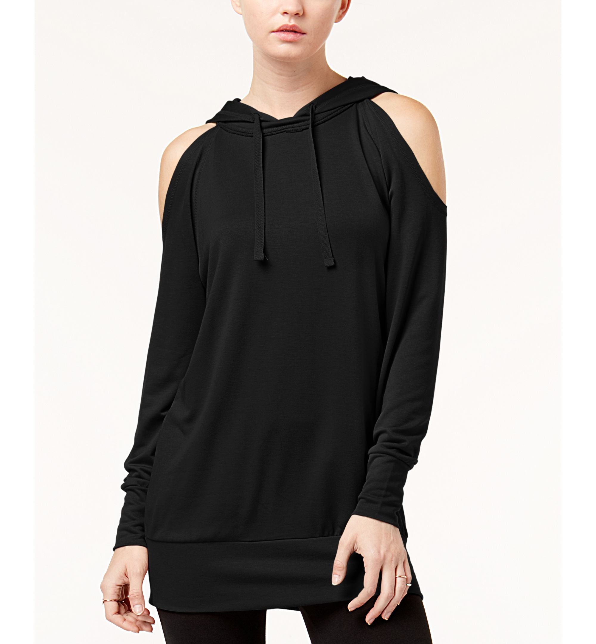 Gypsies & Moondust Juniors' Cold-Shoulder Hoodie
