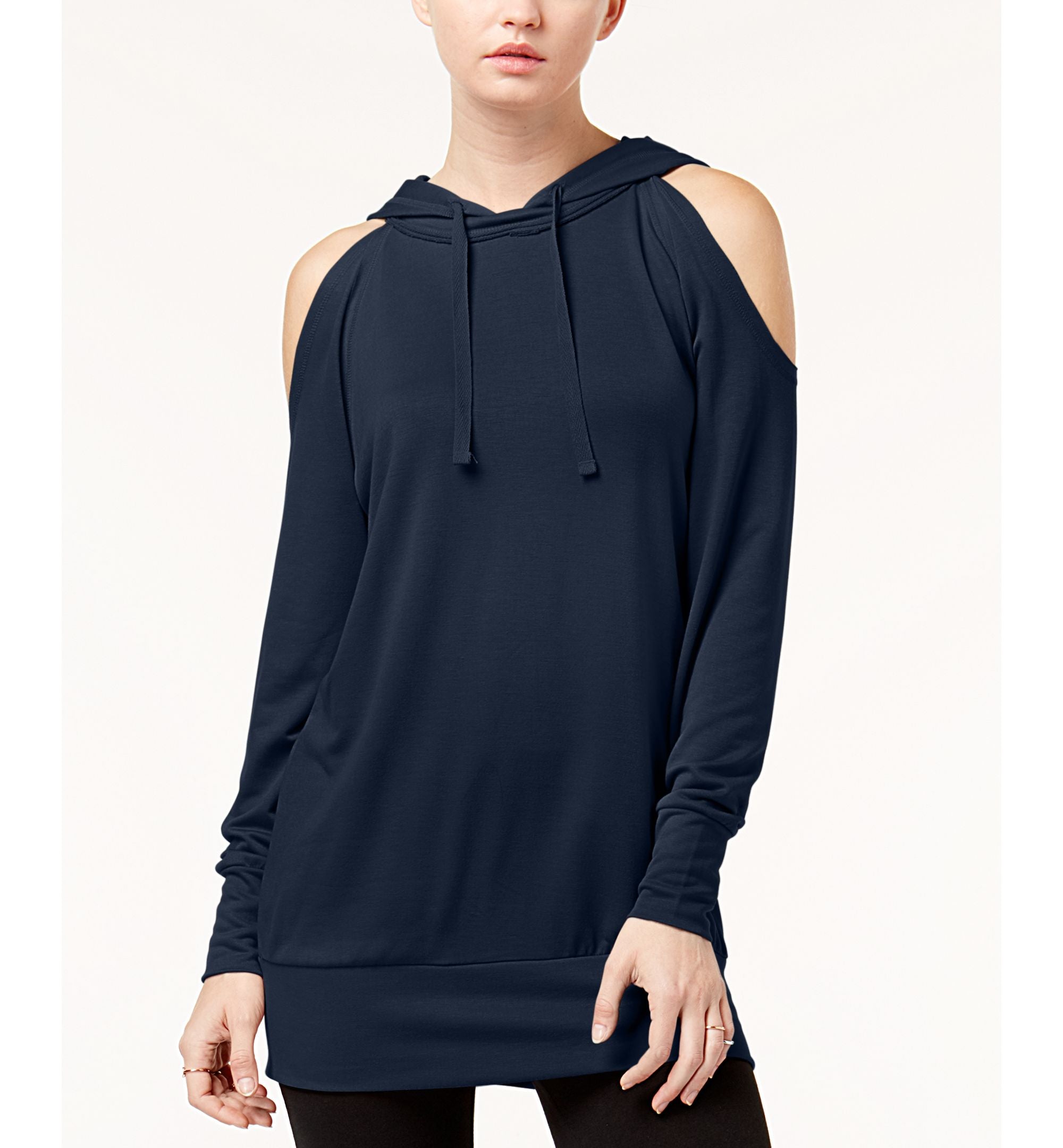 Gypsies & Moondust Juniors' Cold-Shoulder Hoodie