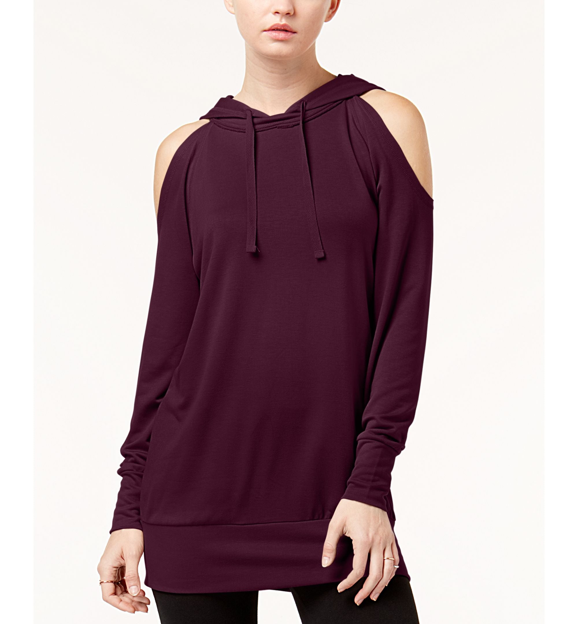 Gypsies & Moondust Juniors' Cold-Shoulder Hoodie
