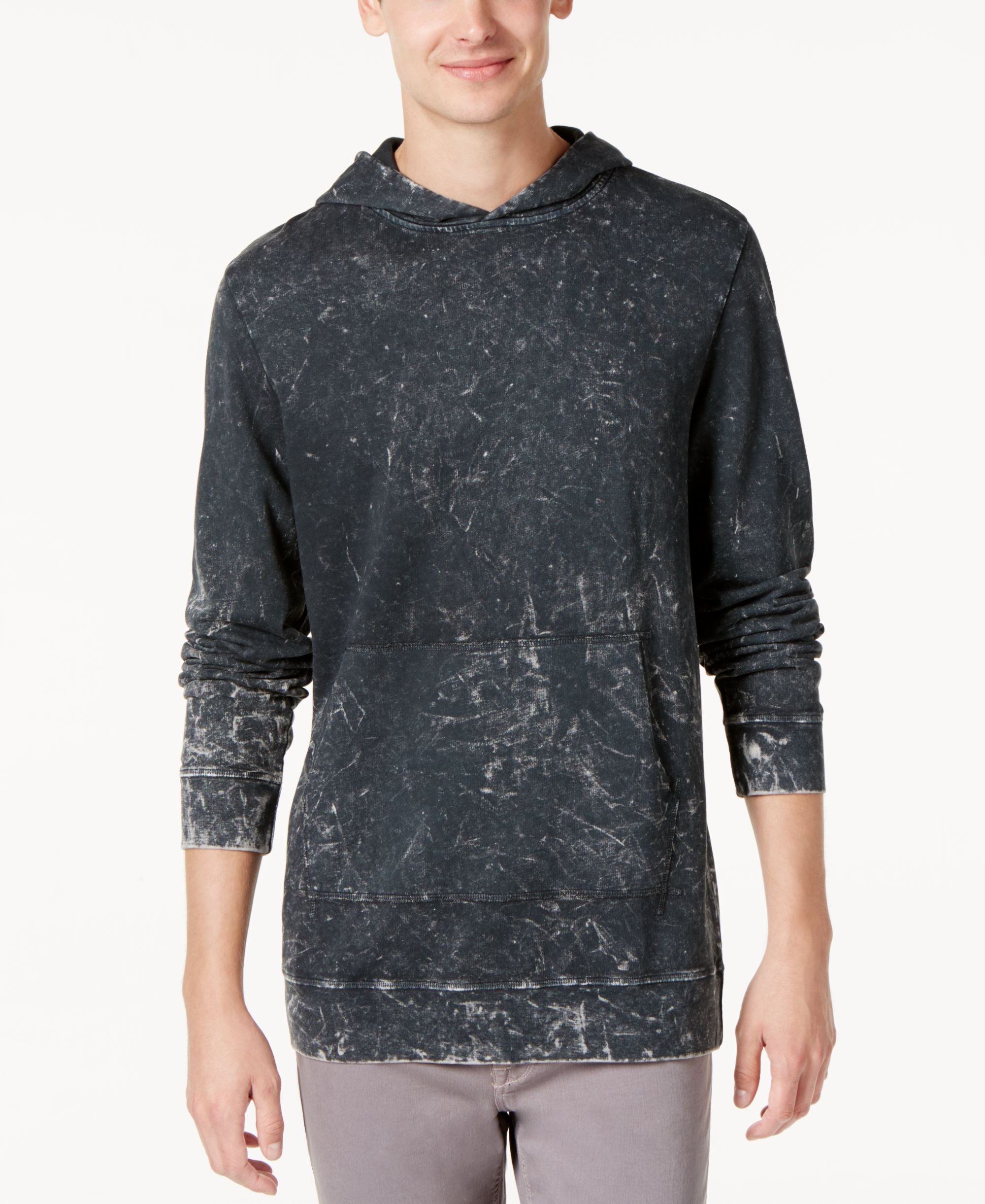 American Rag Mens Distressed Hoodie