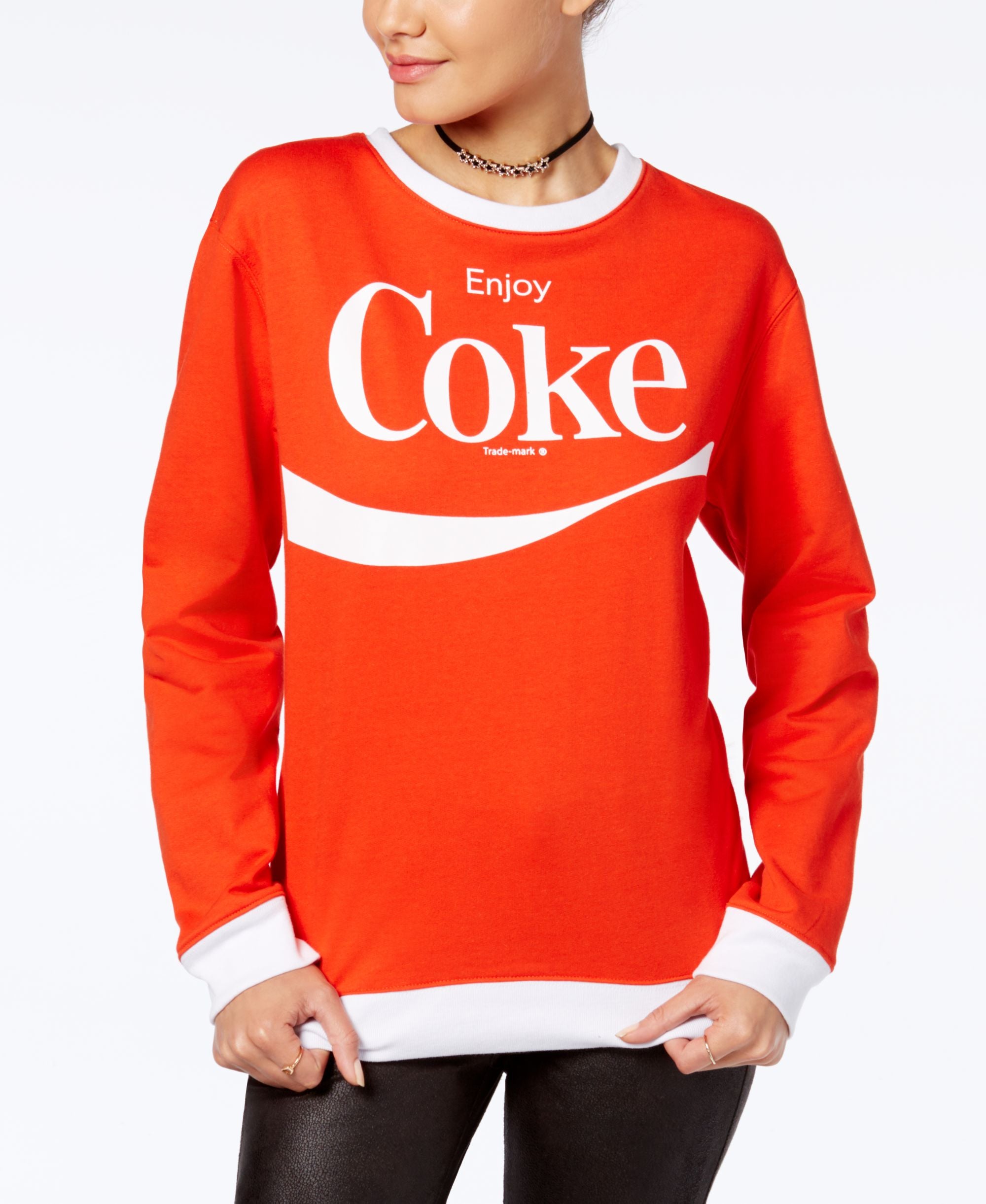 Hybrid Juniors Enjoy Coke Graphic Sweatshirt