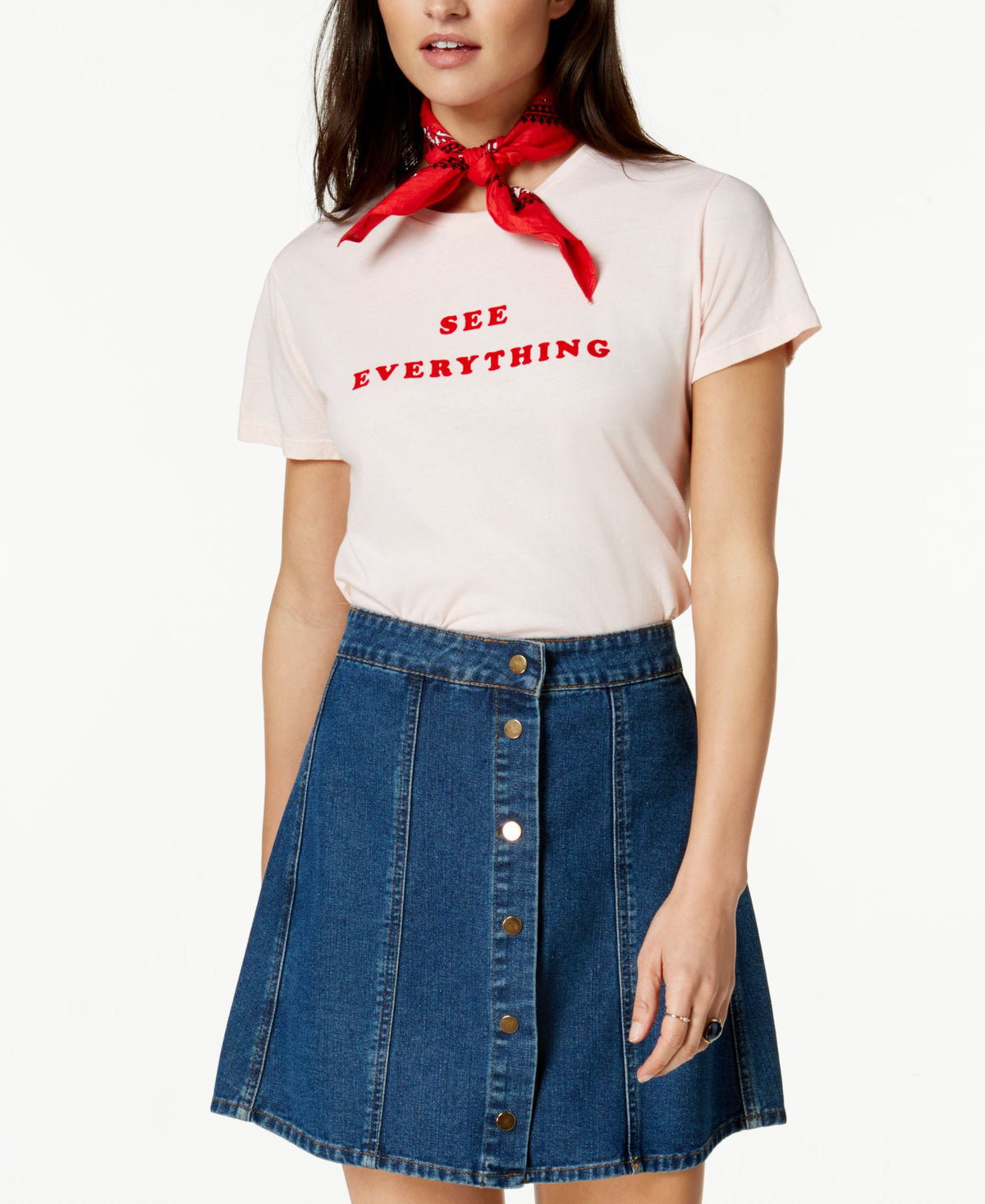 Cotton See Everything Graphic T-Shirt