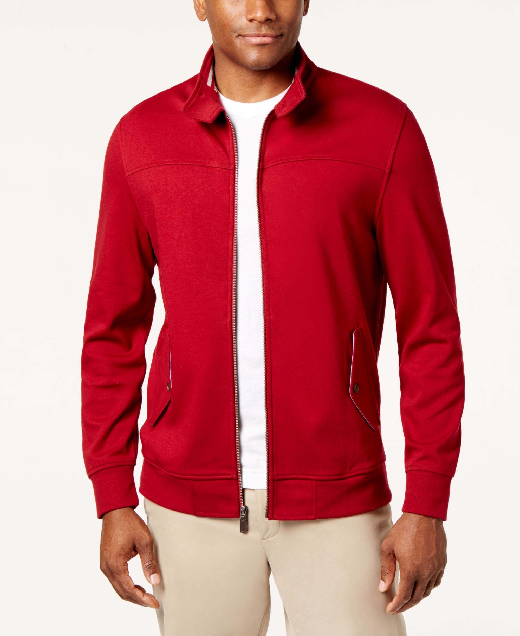 Club Room Mens Full Zip Jacket