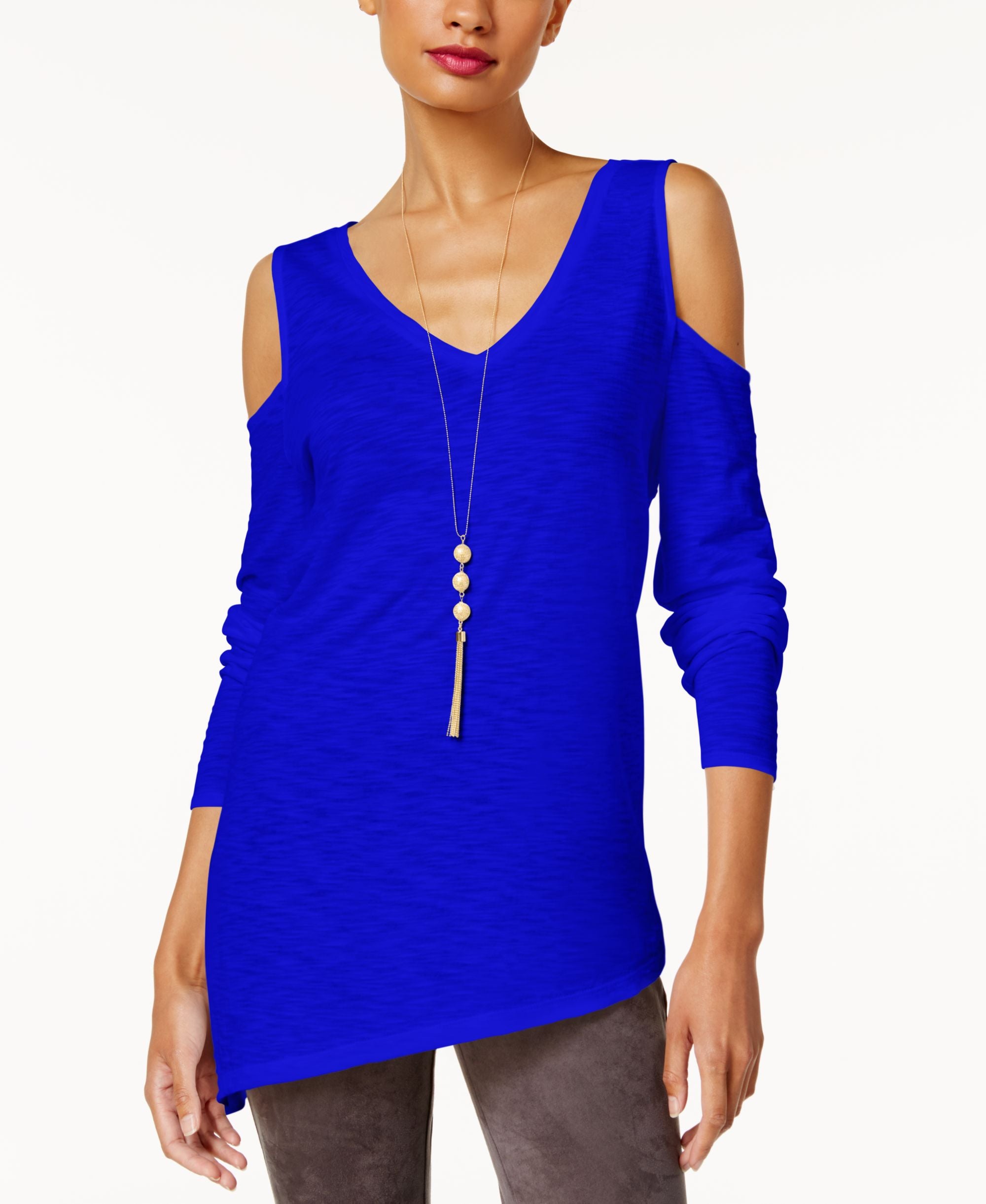 INC International Concepts Cold Shoulder T-Shirt