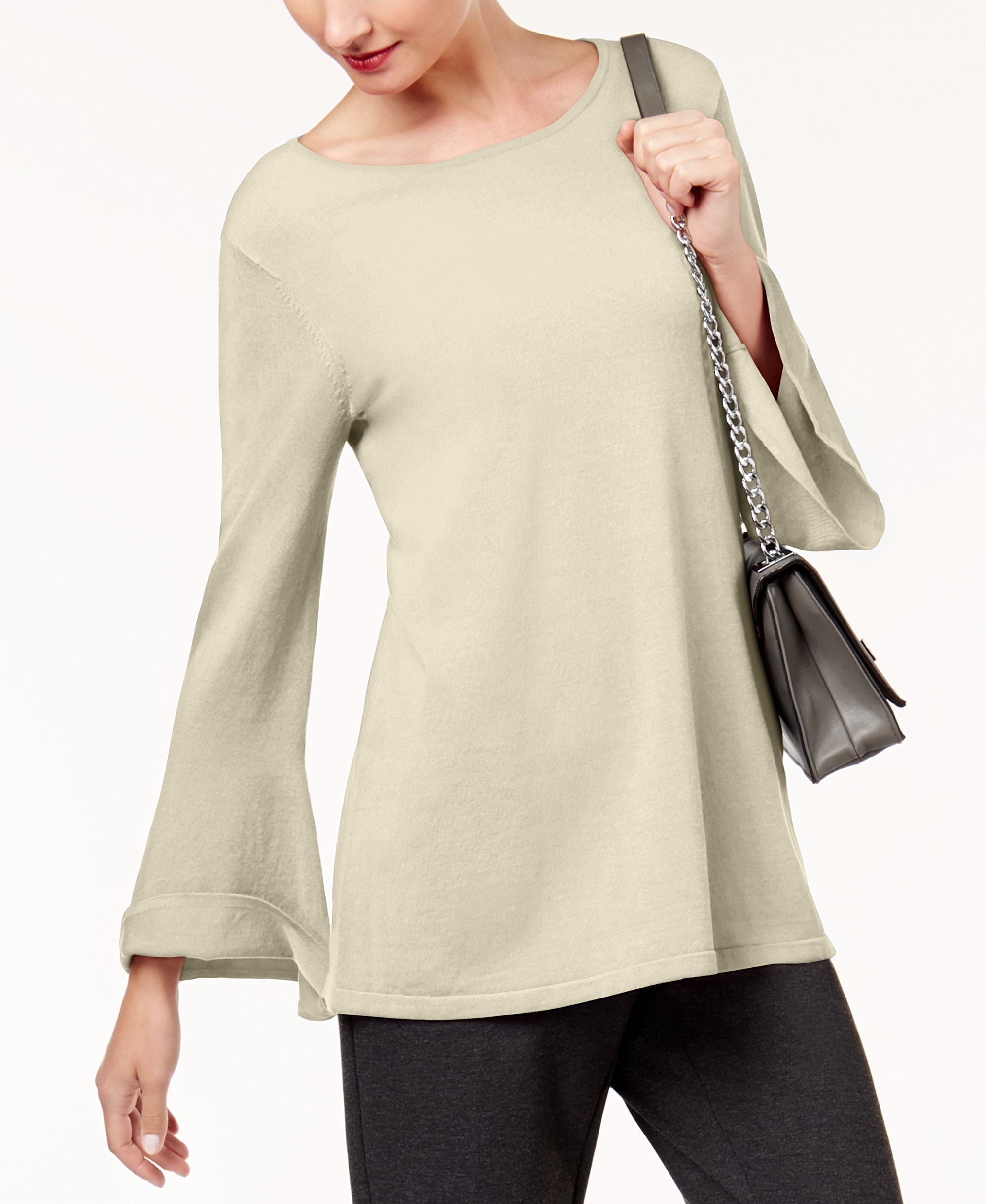 Alfani Bell Sleeve Tunic Sweater