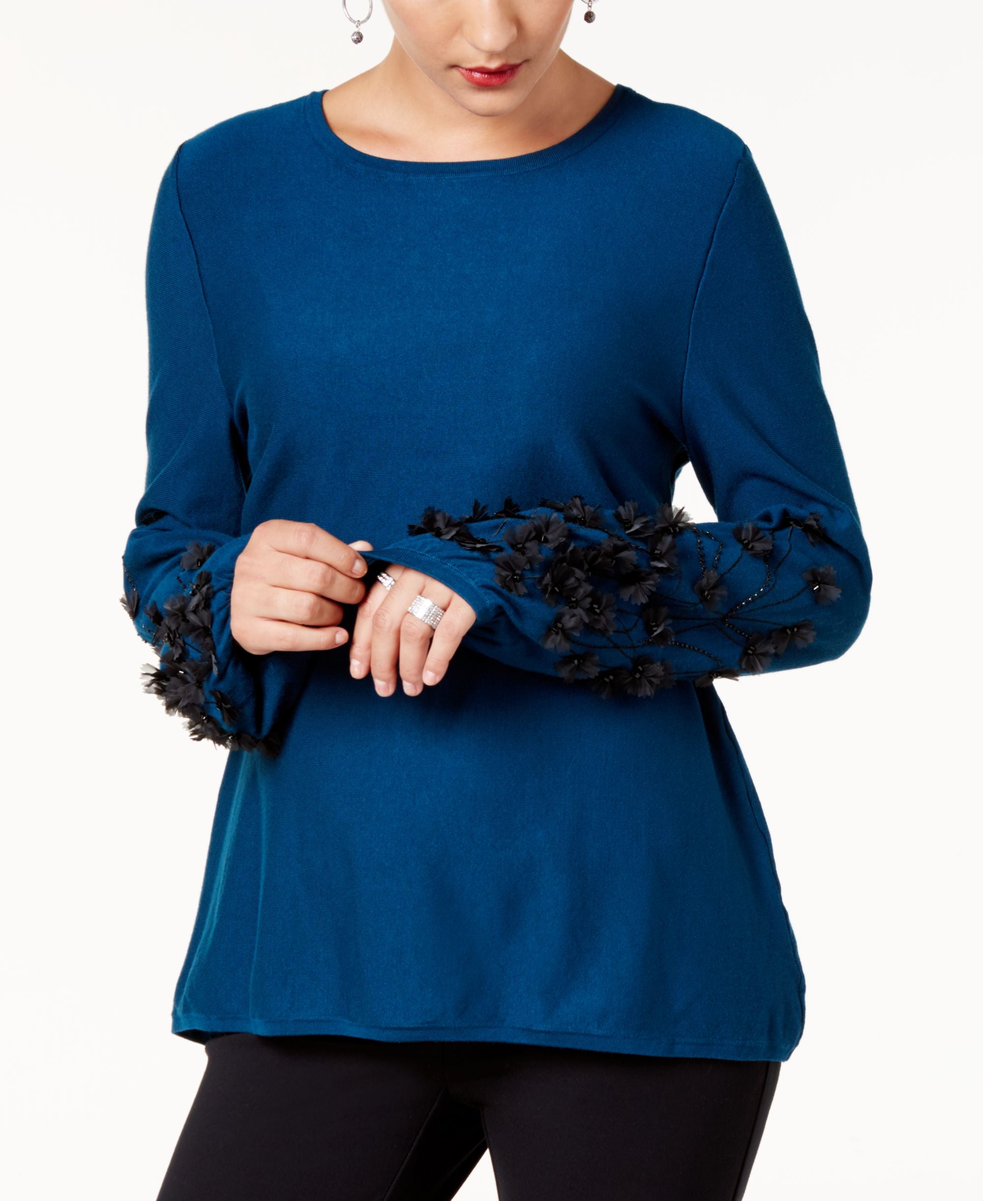 Alfani Petite Embellished Sweater