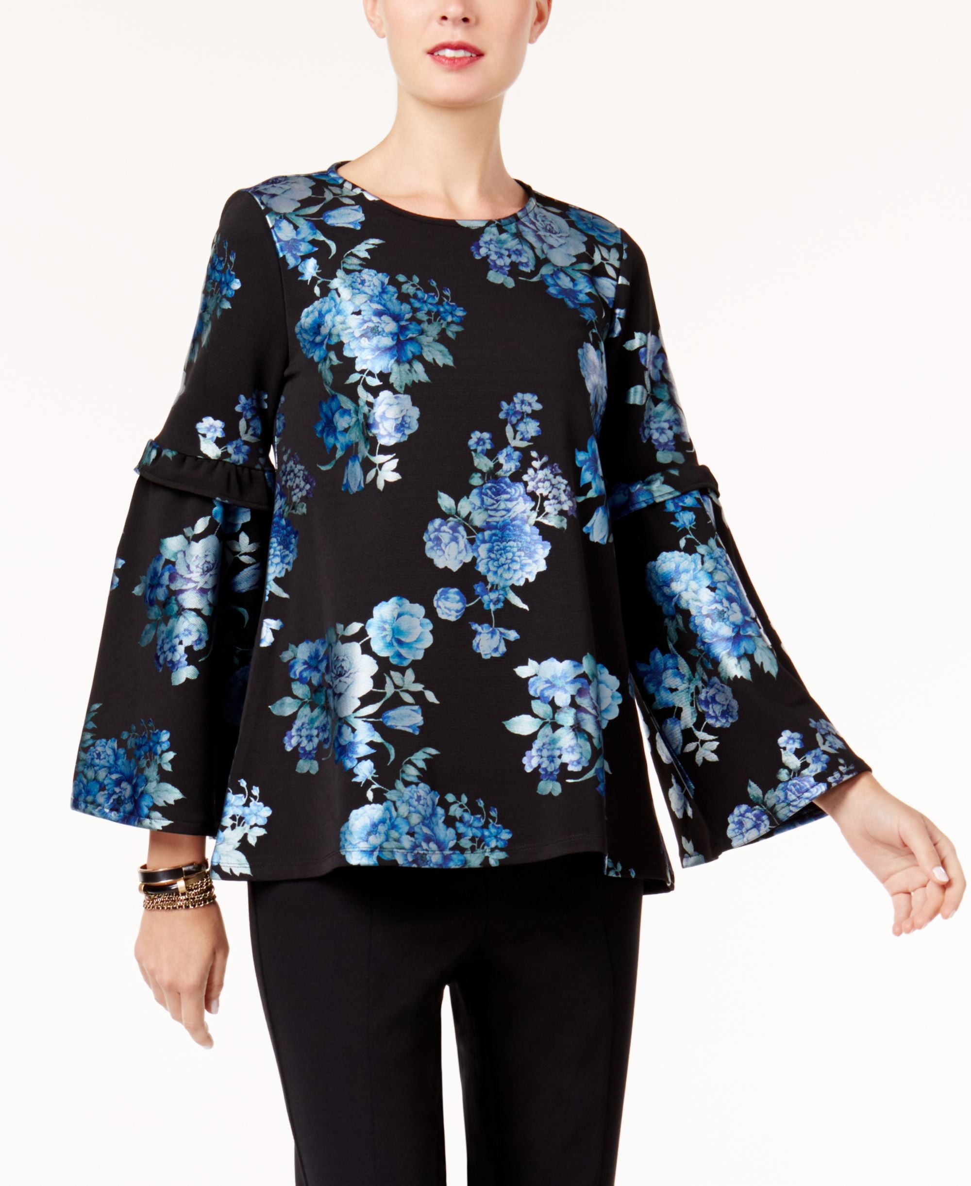 Alfani Floral Print Top