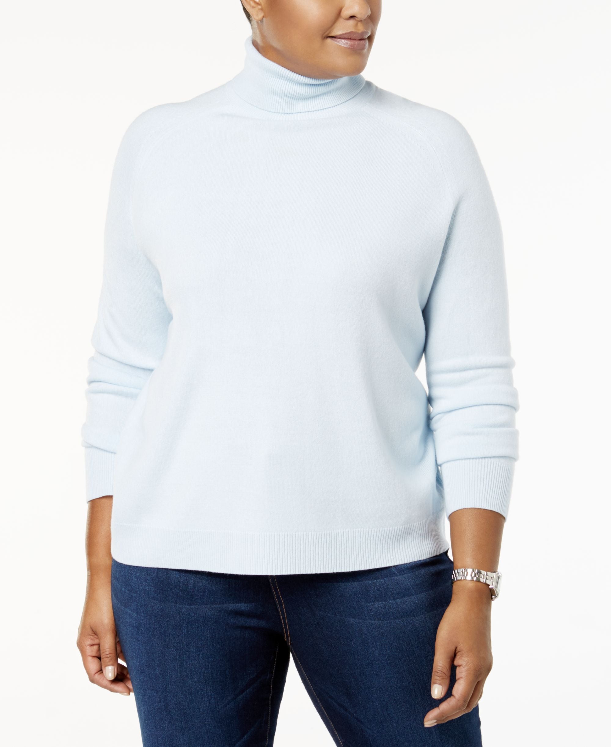Karen Scott Plus Size Luxsoft Turtleneck Sweater