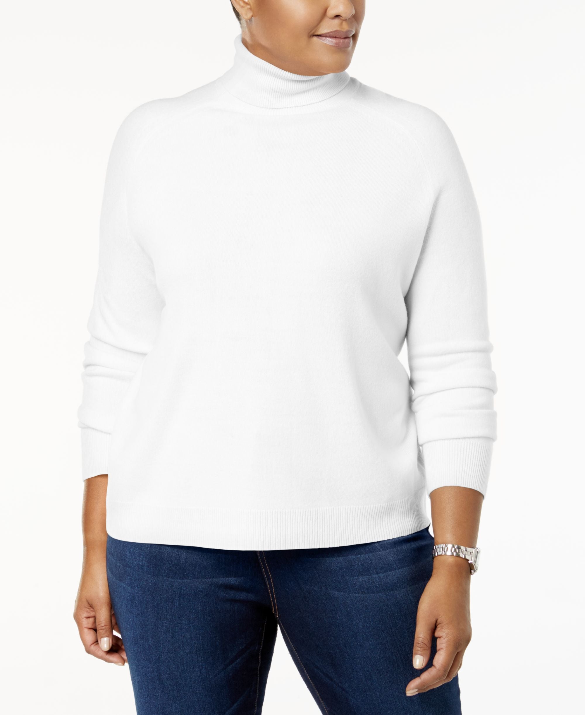 Karen Scott Plus Size Luxsoft Turtleneck Sweater