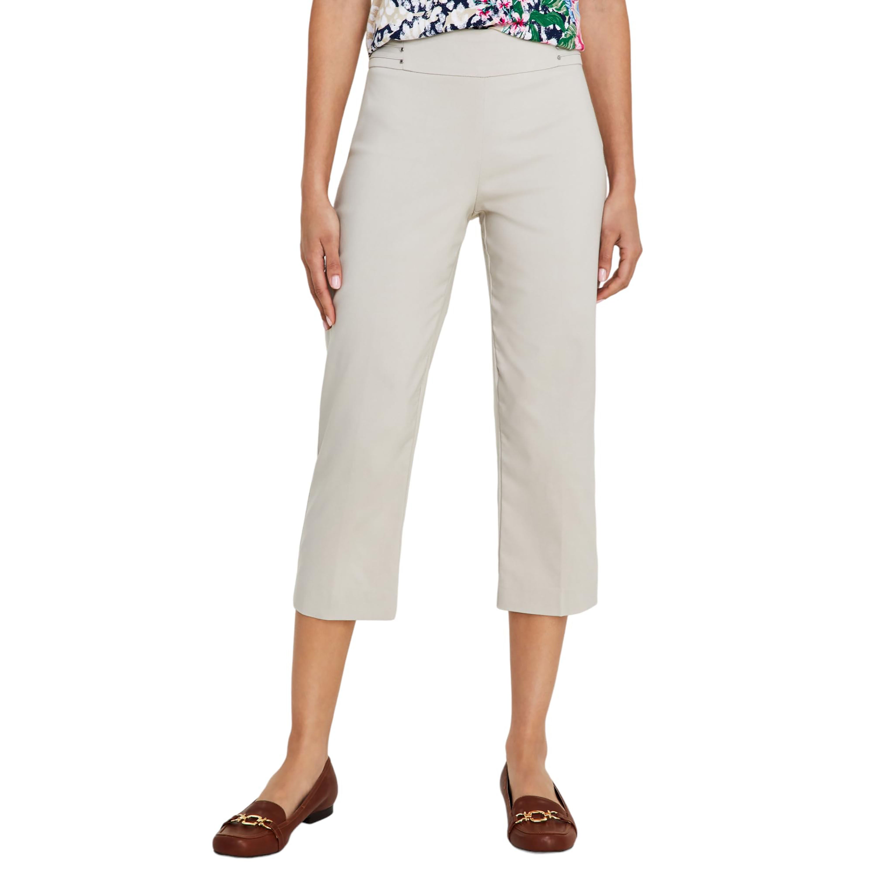 JM Collection Embellished Pull On Capri Pants