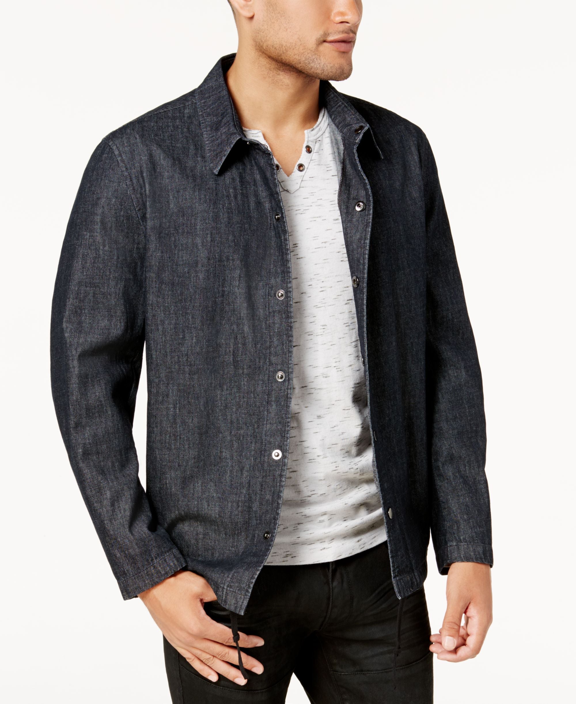 INC International Concepts Mens Studio Coach Jacket