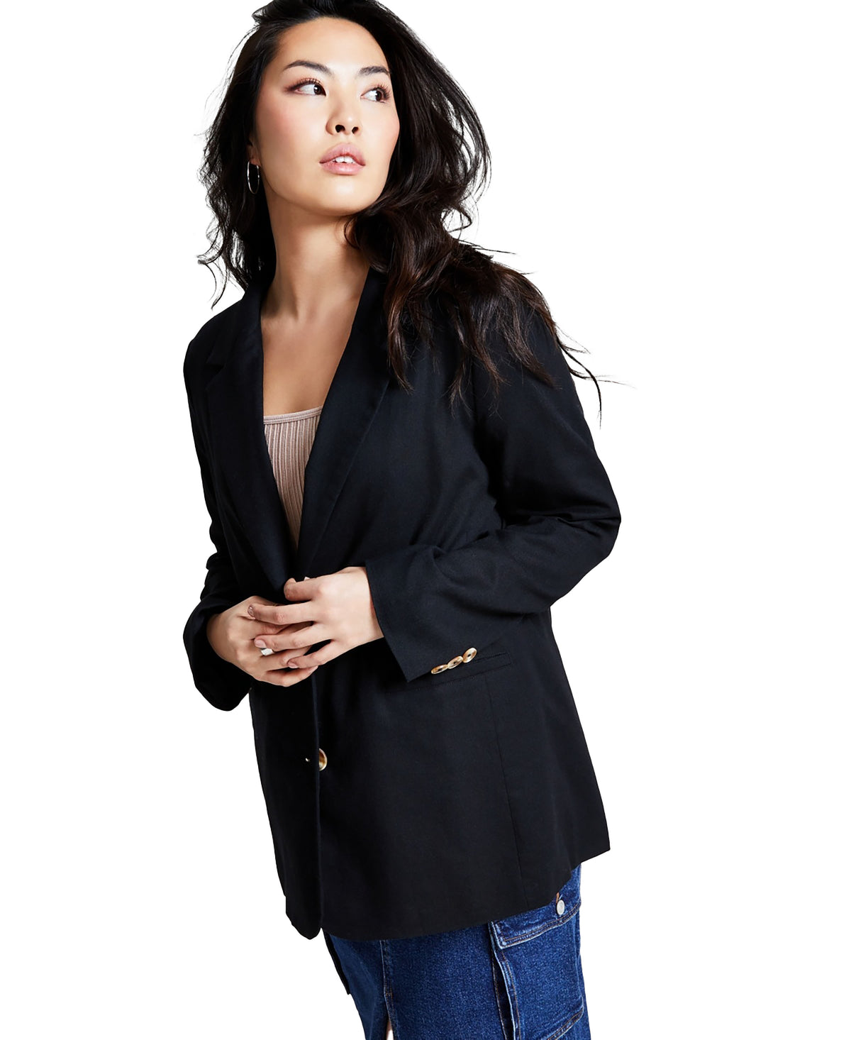 Women's Linen Blend Blazer