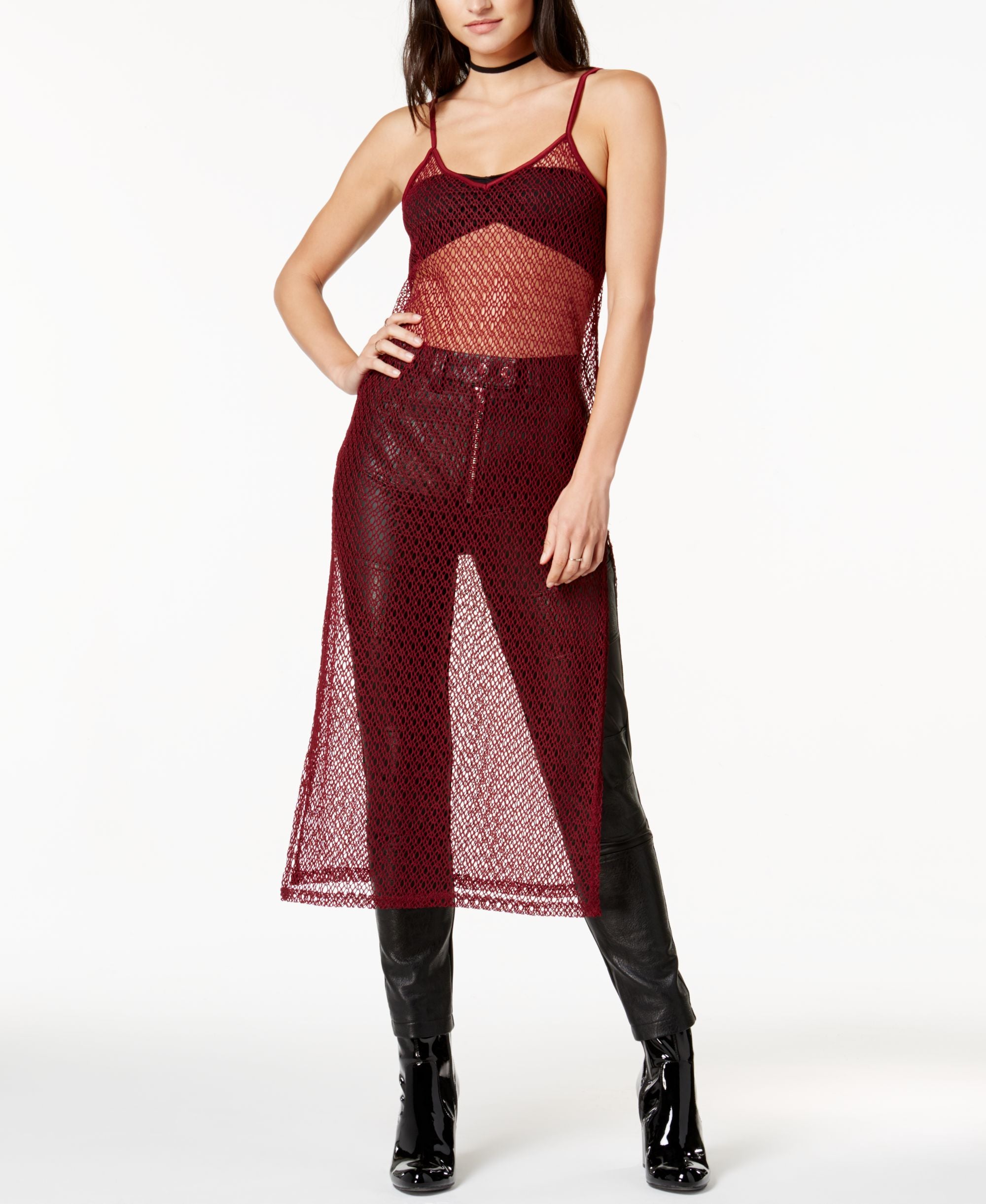 Fishnet Midi Dress