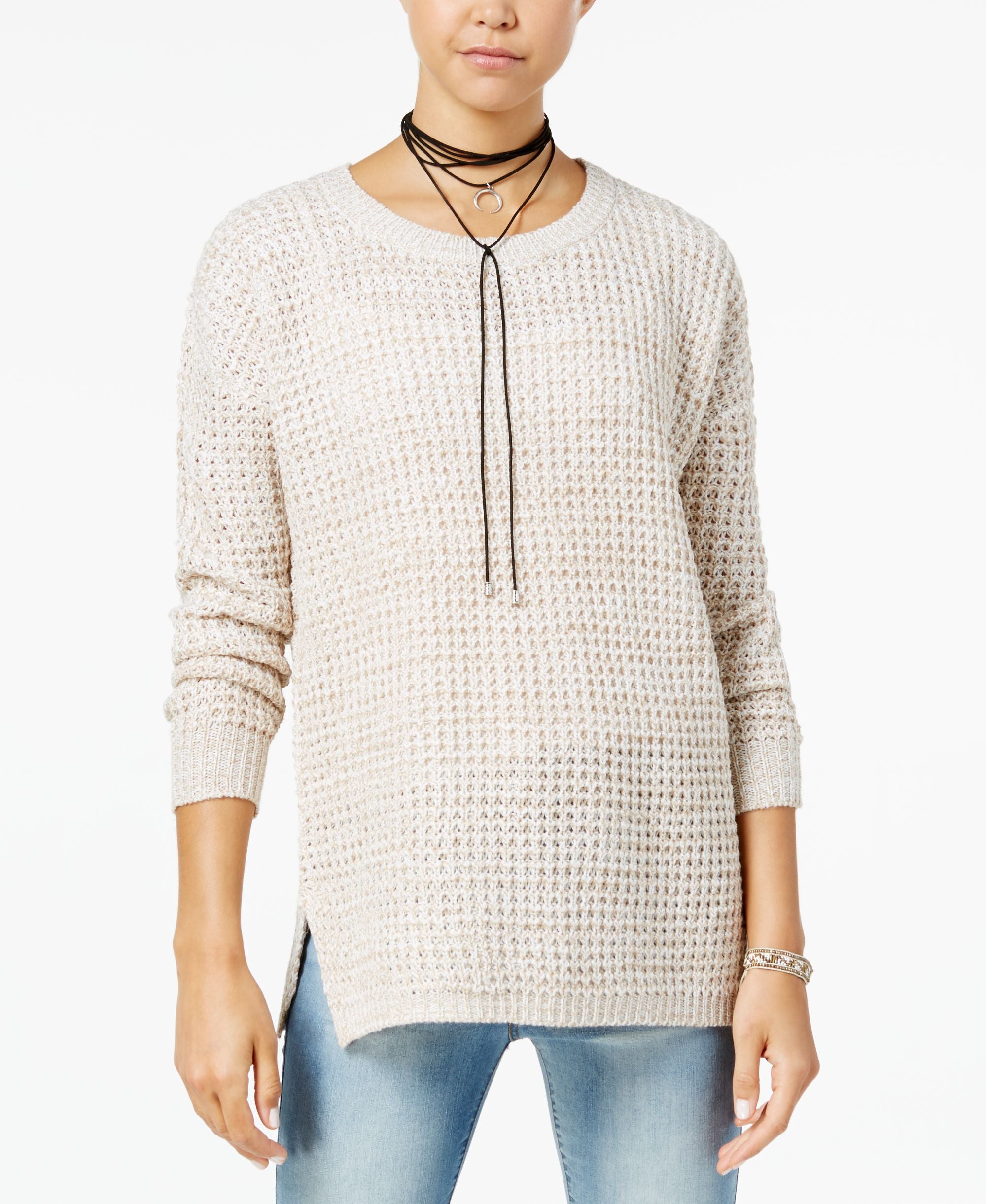 Ultra Flirt Juniors Waffle Knit Sweater