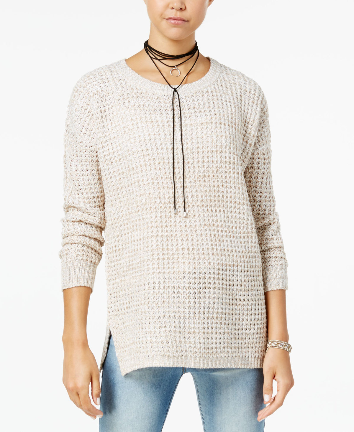 Ultra Flirt Juniors Waffle Knit Sweater