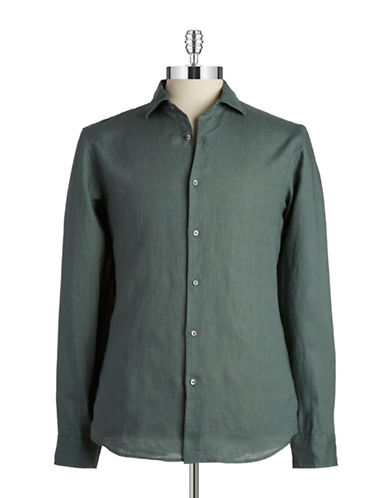 Michael Kors Tailored Fit Linen Sportshirt